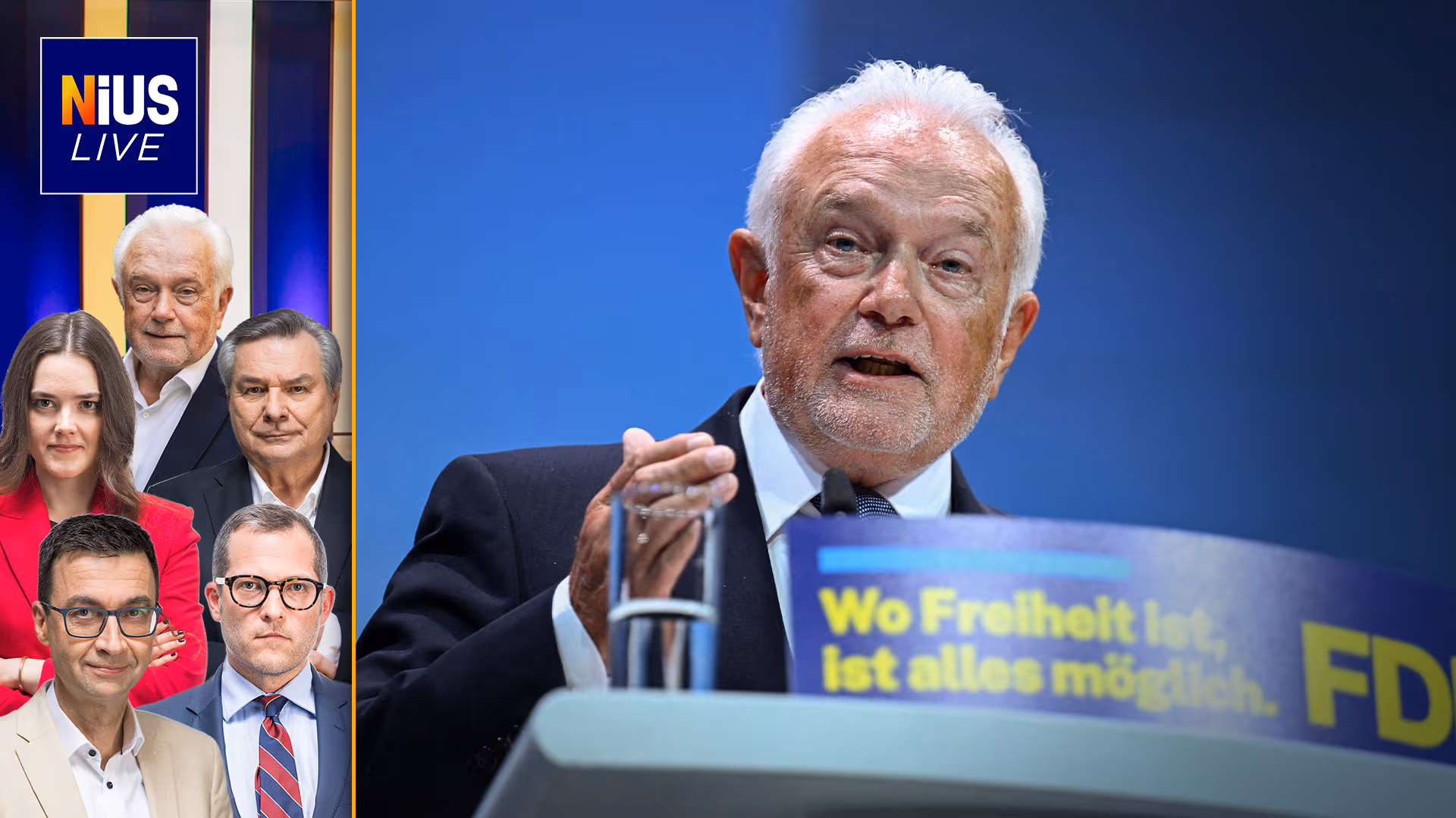 Jetzt bei NIUS Live: Wie FDP-Chef Kubicki Politik und Parteien aufmischen will