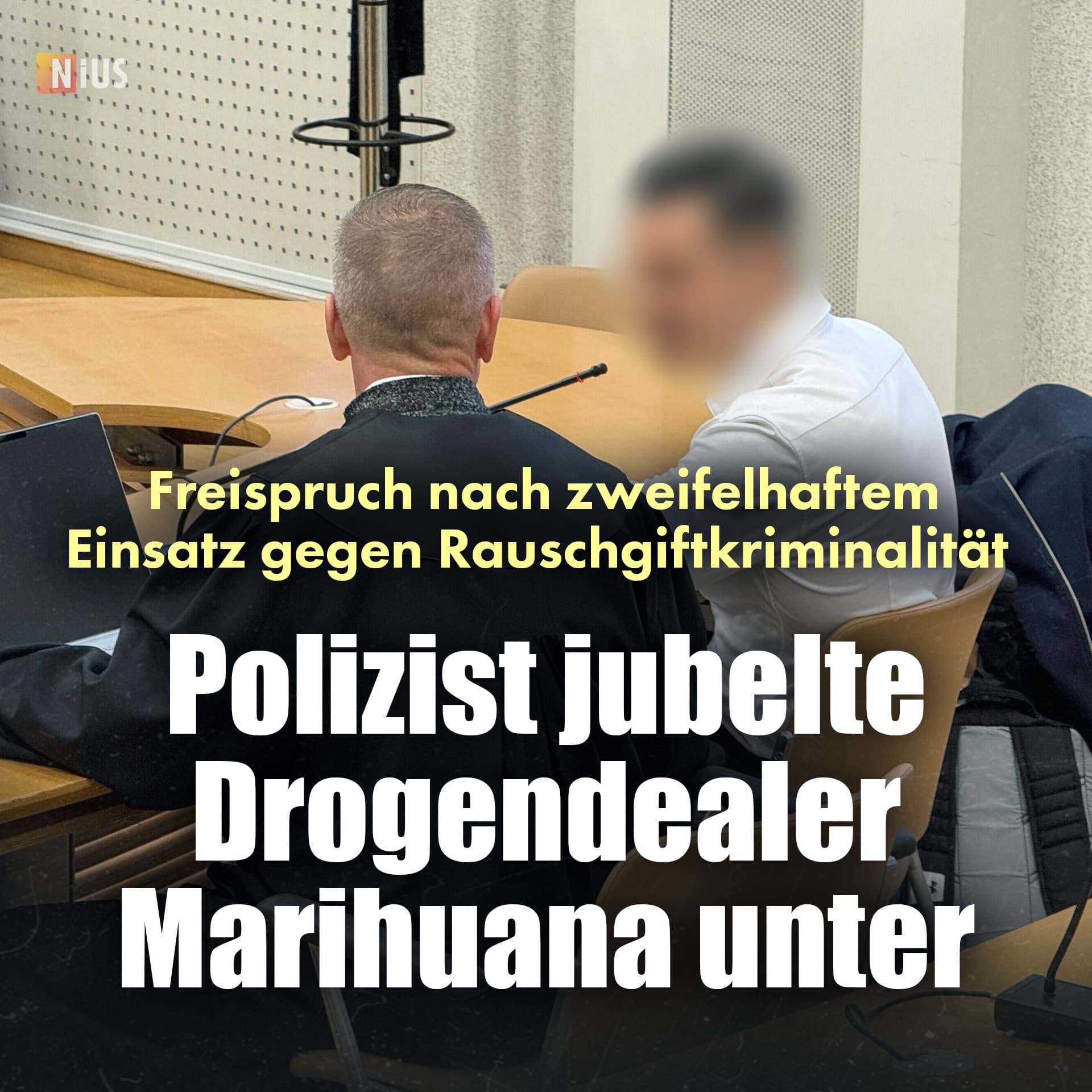 Freispruch nach zweifelhaftem Einsatz gegen Rauschgiftkriminalität: Polizist jubelte Drogendealer Marihuana unter