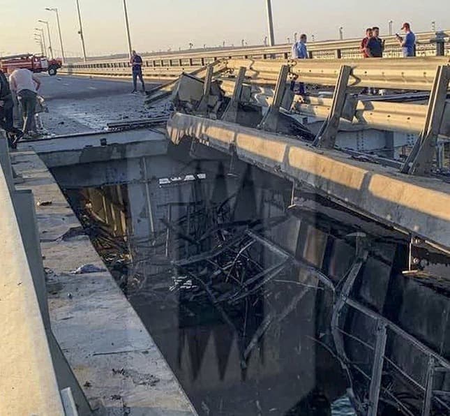 Explosion an Krim-Brücke: Moskau spricht von Kiewer „Terrorakt“