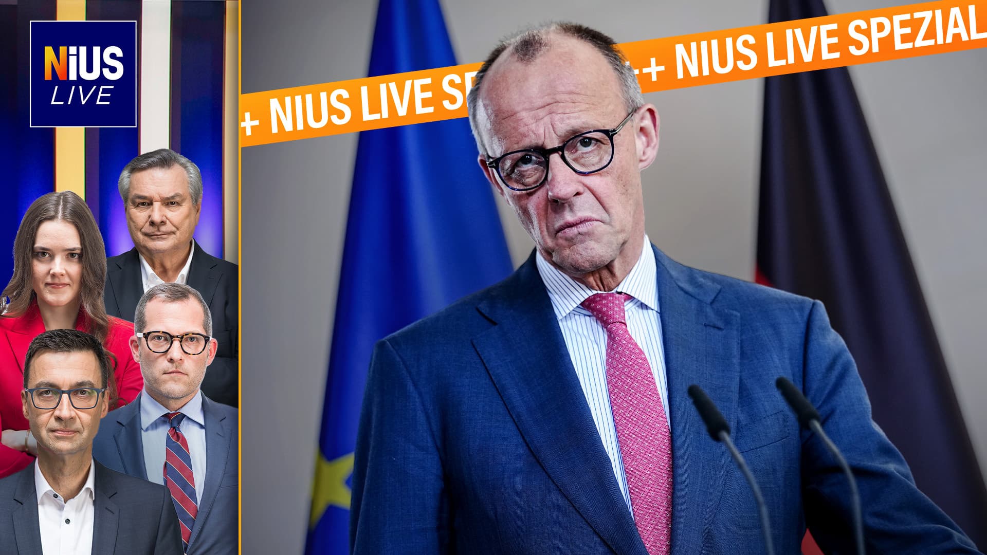 NIUS Live am Montag: Kanzler-Alarm! Stürzt Merz?