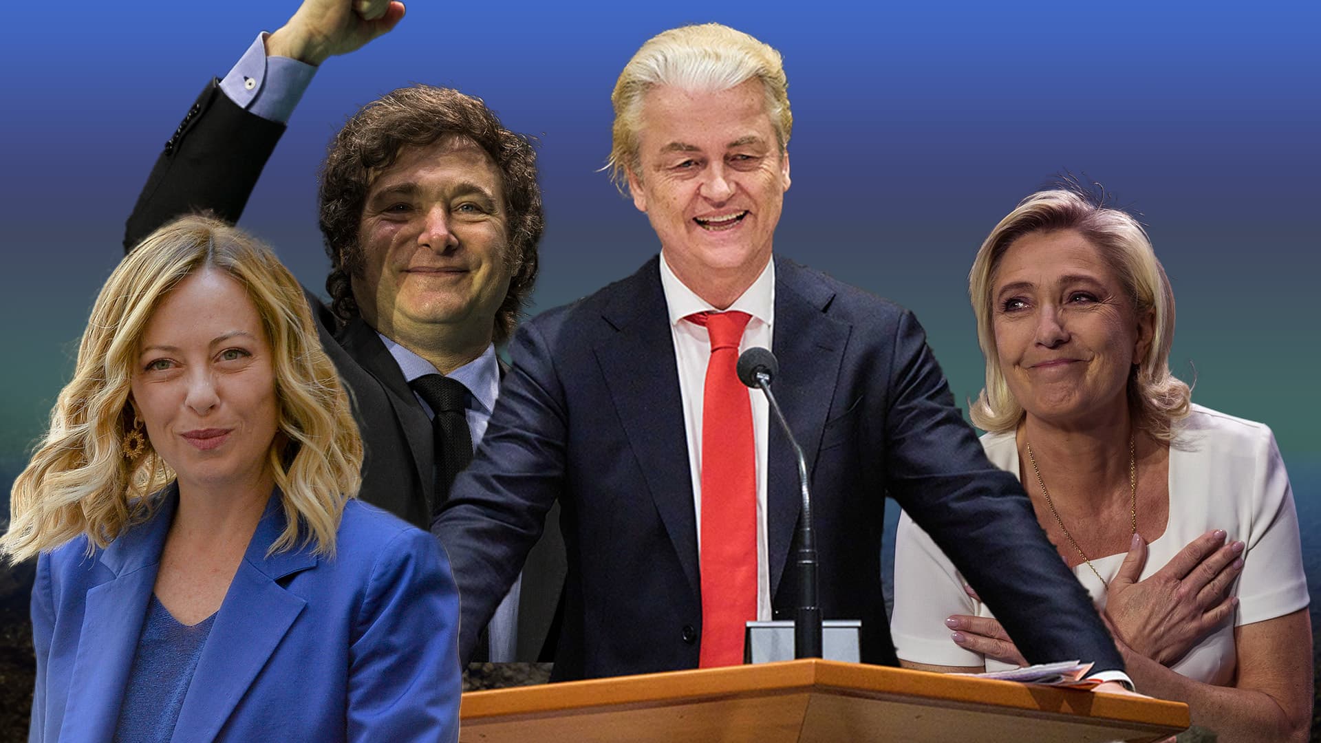 Wilders, Le Pen, Milei, Meloni: Diese rechten Politiker begeistern Europa und die Welt