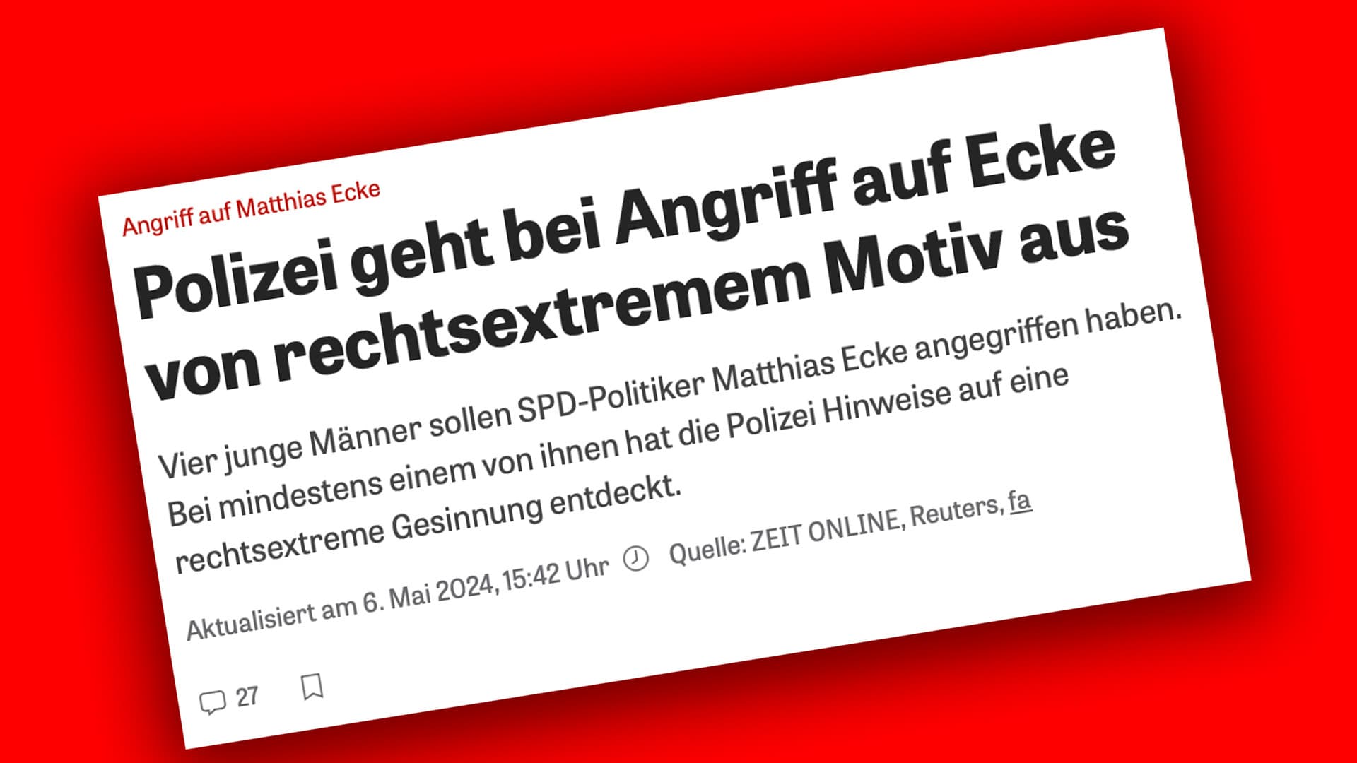 Politiker-Angriff in Dresden: LKA Sachsen widerspricht „Zeit“-Berichterstattung