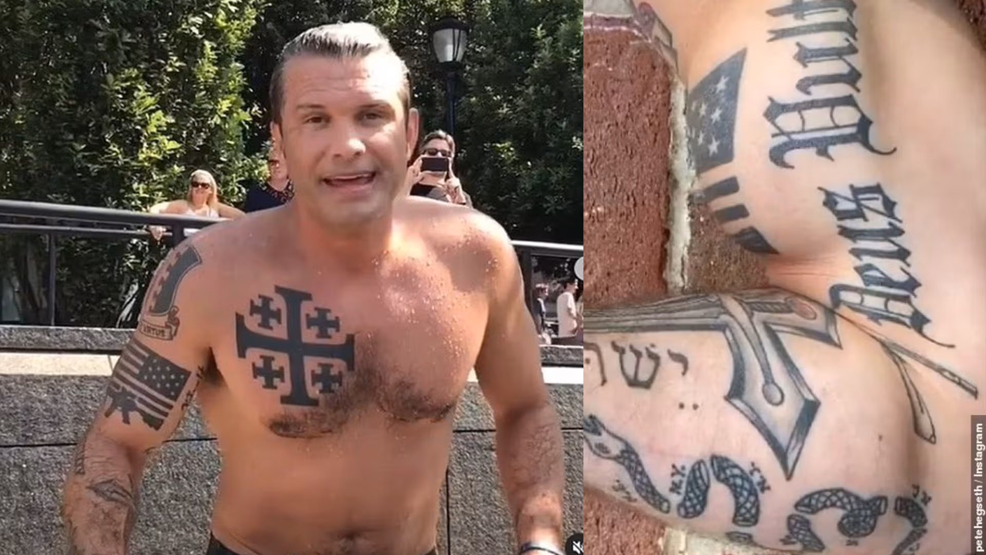 Wirbel um Kreuzritter-Tattoos: Das hat der künftige US-Verteidigungsminister Pete Hegseth unter der Haut
