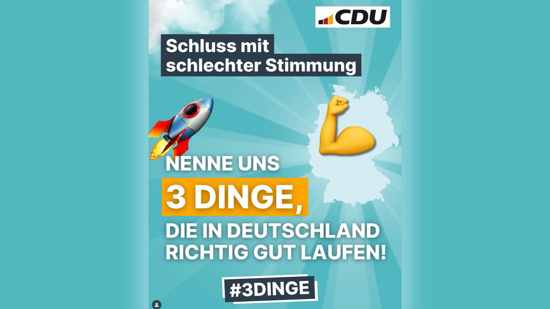 Welche „#3Dinge“ laufen in Deutschland gut? – Social-Media-Debakel auf CDU-Account