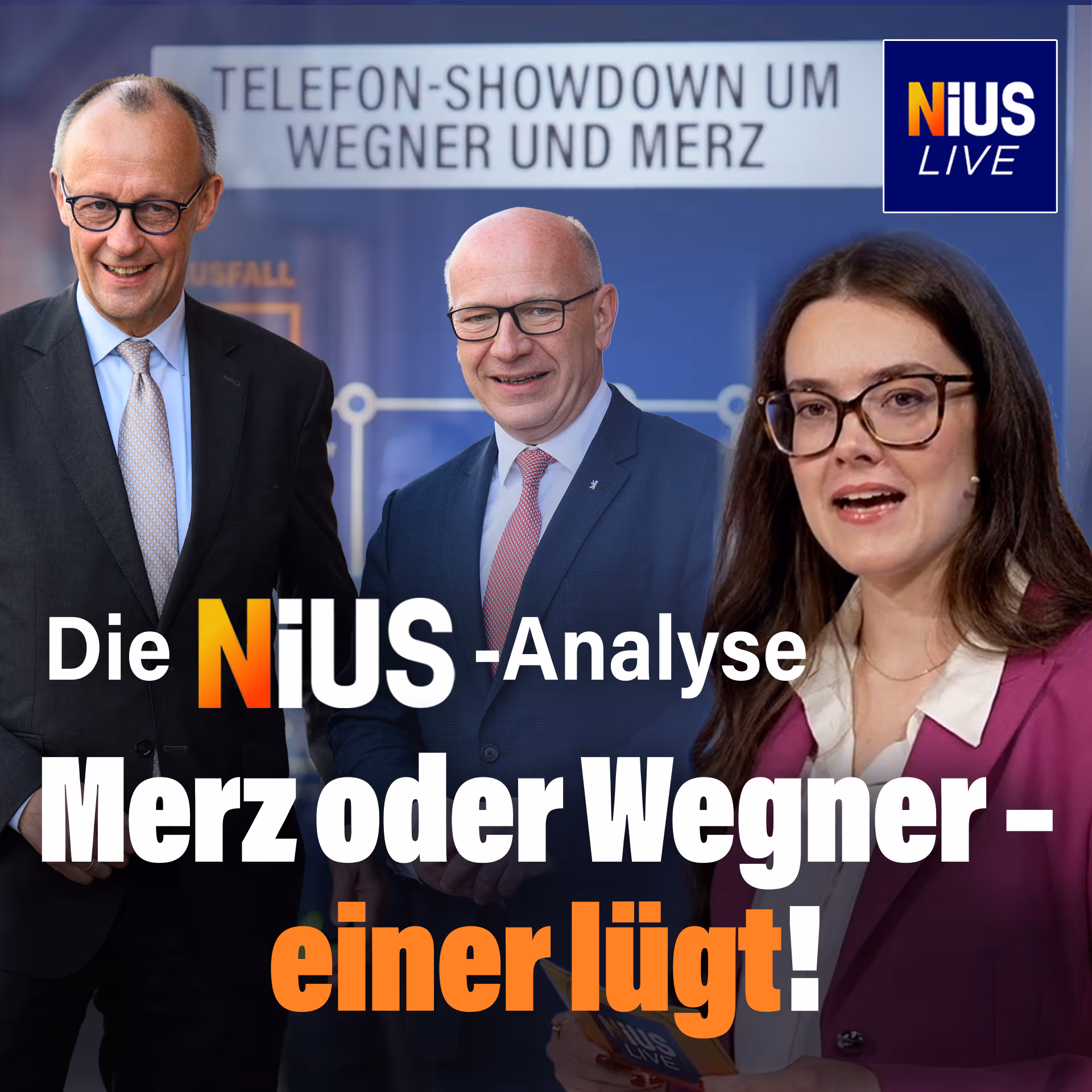 Die NIUS-Analyse: Merz oder Wegner – einer lügt!
