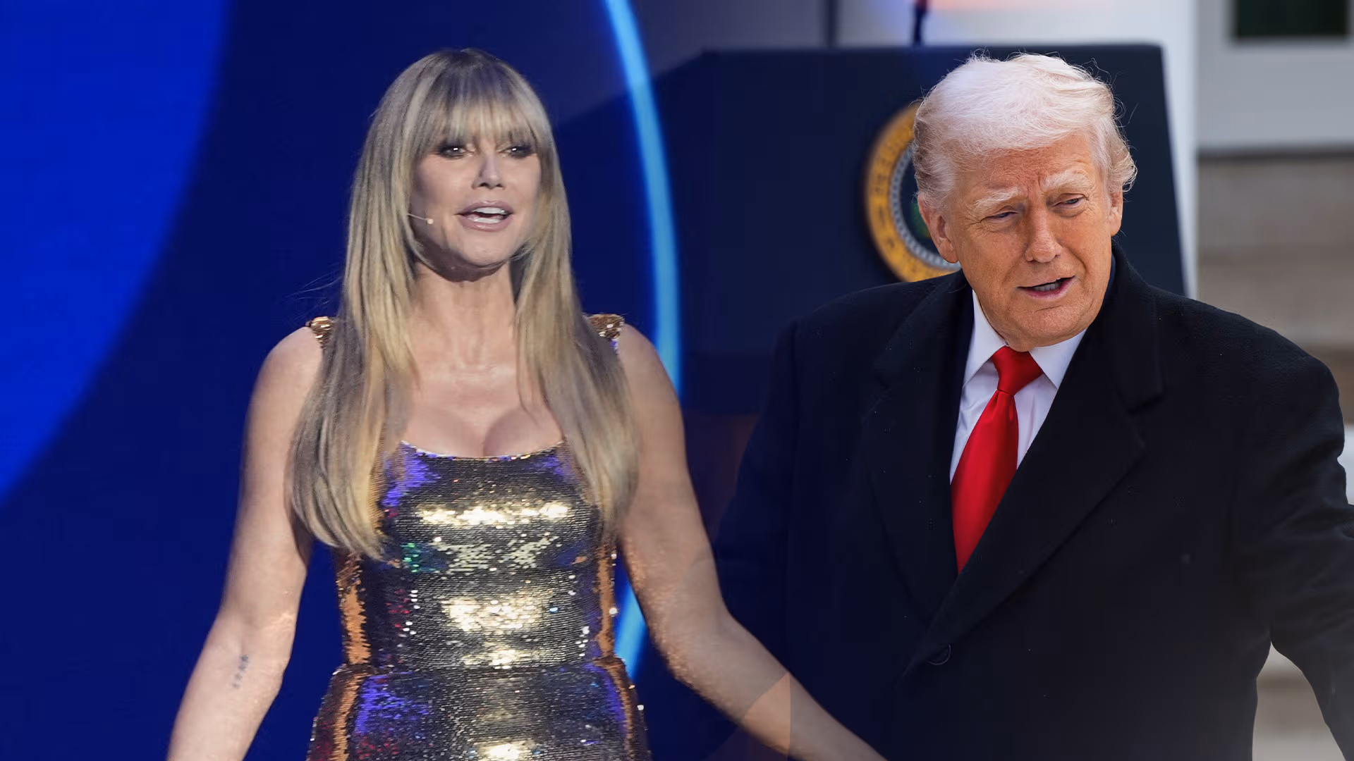 Heidi Klum trifft auf Donald Trump: Langsam trauen sich die Stars, Flagge zu zeigen