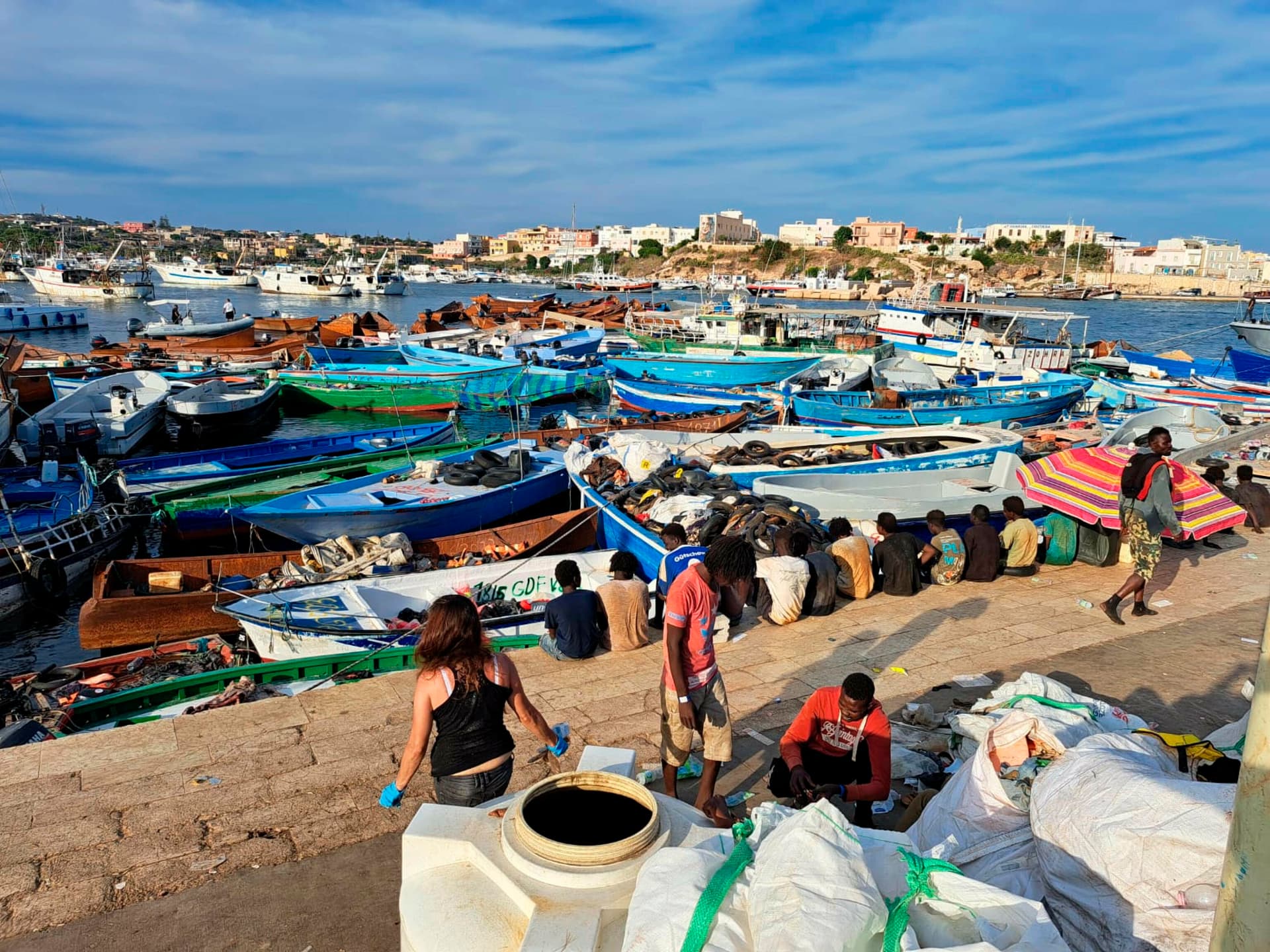 Tausende Flüchtlinge pro Tag: Lampedusa ruft den Notstand aus