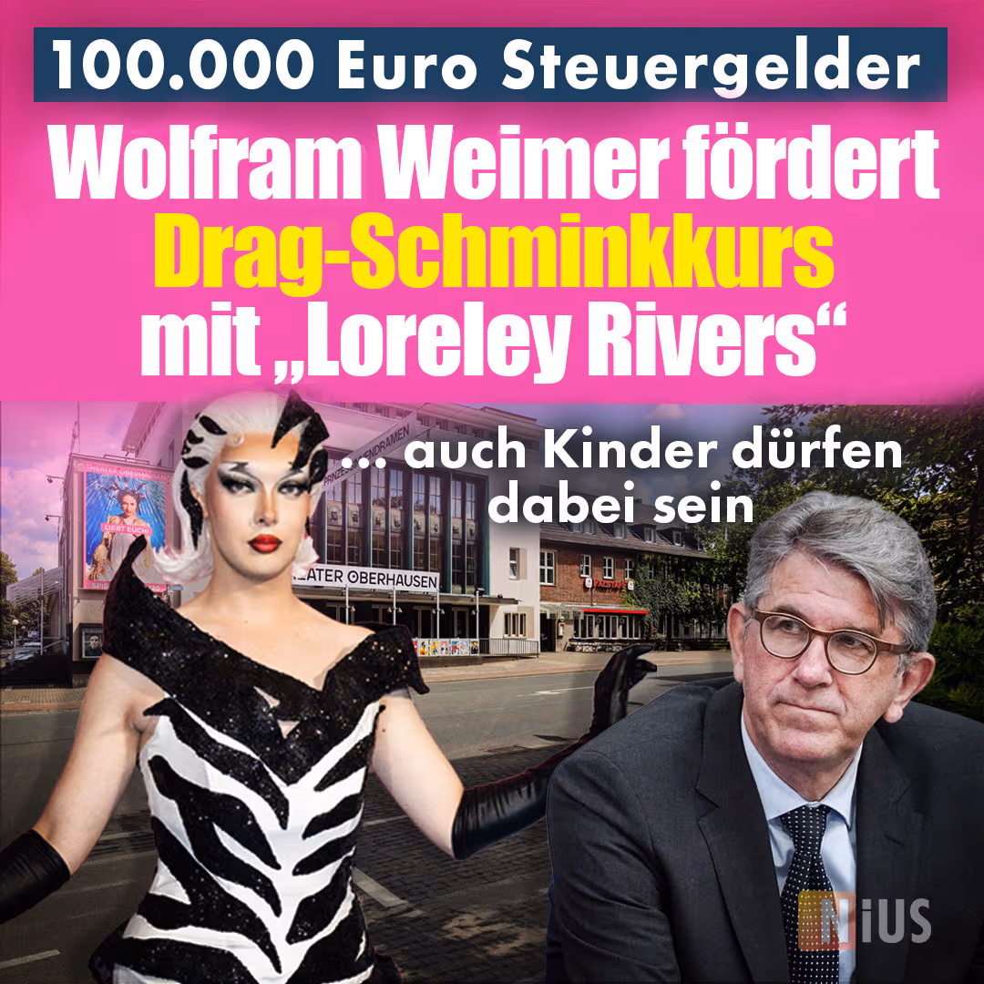 Auch Kinder dürfen dabei sein: Weimer fördert Drag-Schminkkurs mit „Loreley Rivers“