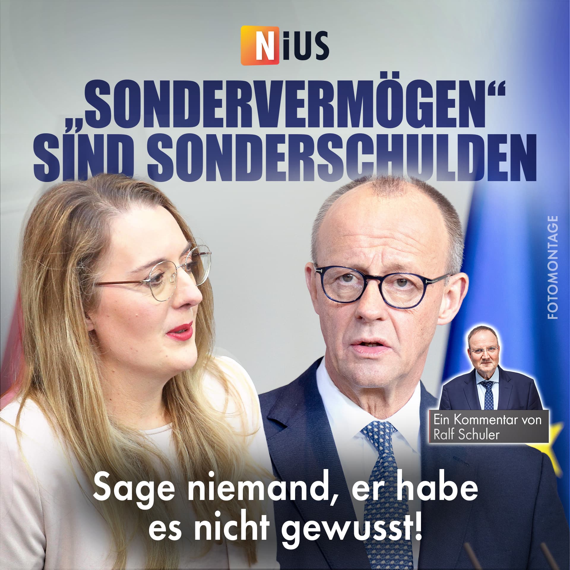 „Sondervermögen“ sind Sonderschulden: Sage niemand, er habe es nicht gewusst!
