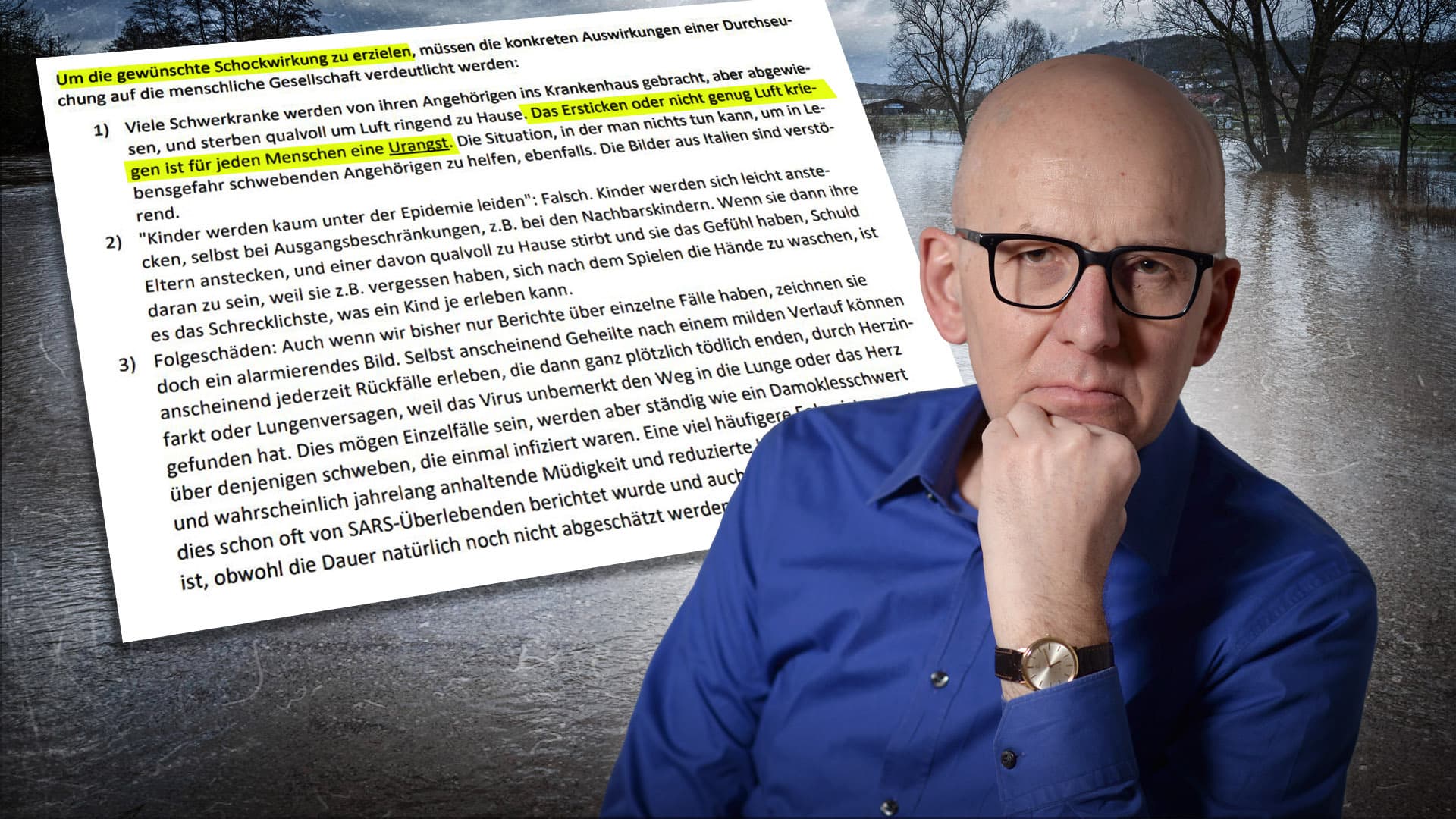 Autor von Regierungspapier gibt zu: Bei Corona wurde Panik verbreitet, beim Klima wird es genau so sein