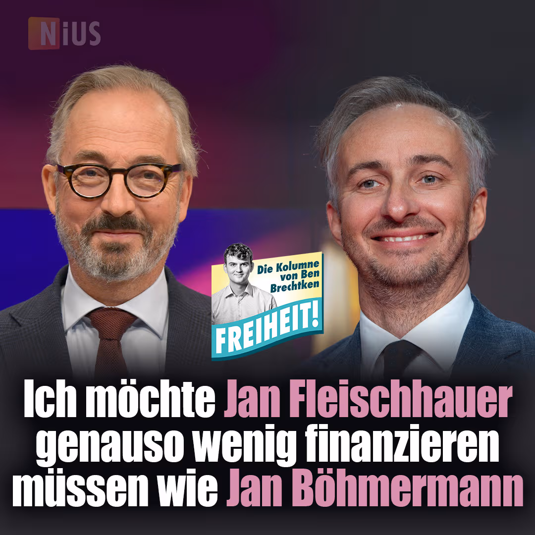 Ich möchte Jan Fleischhauer genauso wenig finanzieren müssen wie Jan Böhmermann