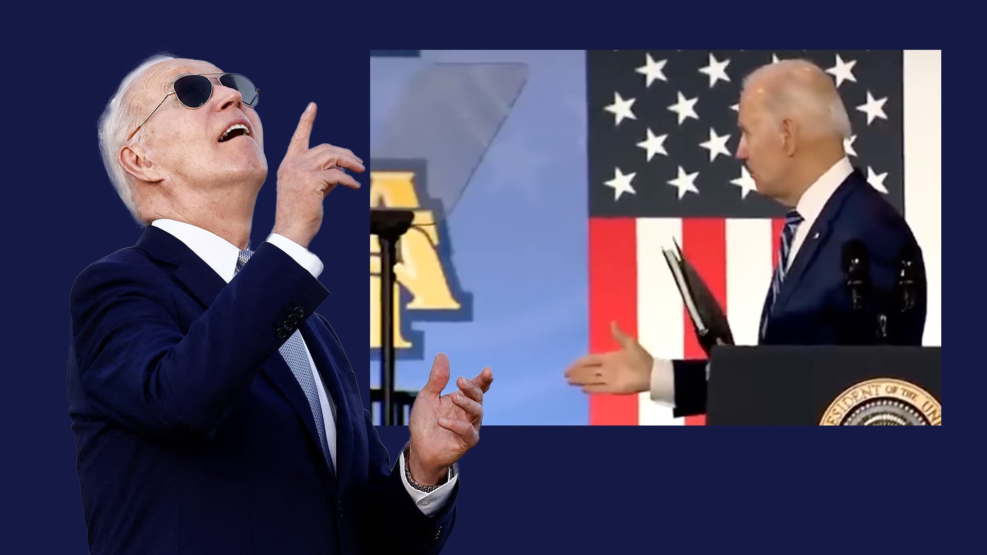 Stolpern, Erstarren, Verlaufen, Versprechen: Das sind die zehn größten Biden-Fails