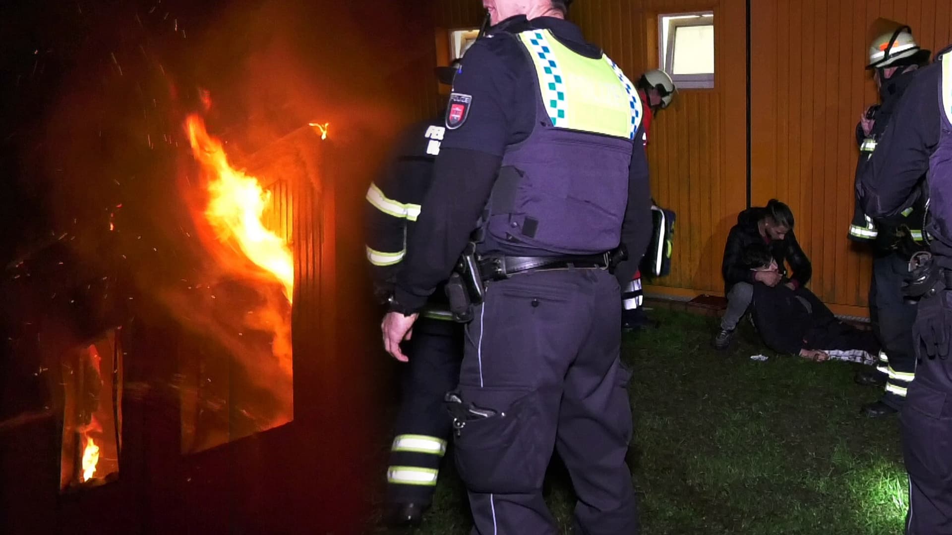Feuer-Alarm in Hamburg: Flüchtlingsheim in Flammen