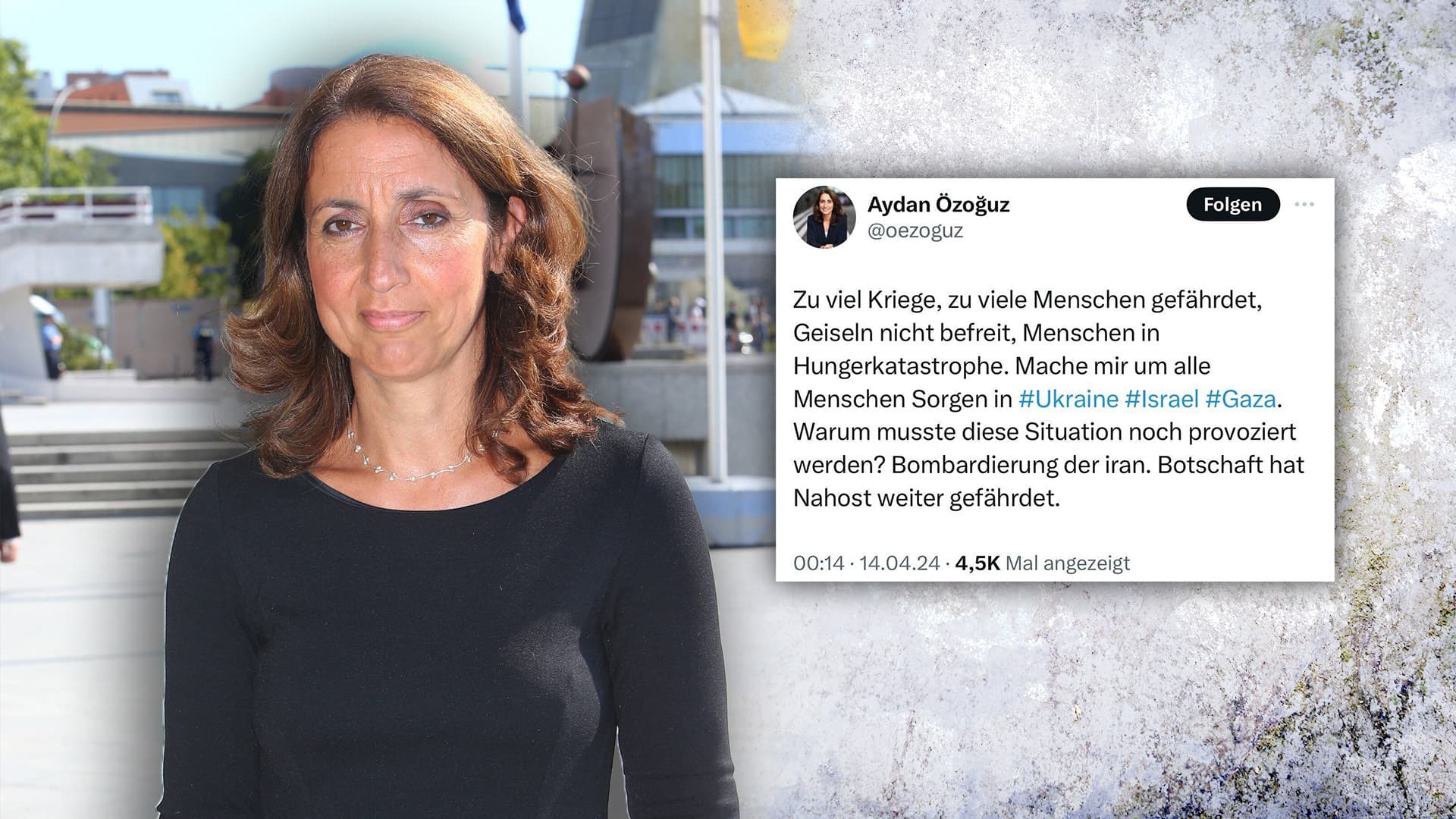 Irans Angriff auf Israel: Täter-Opfer-Umkehr in ARD und bei SPD-Politikerin Özoğuz