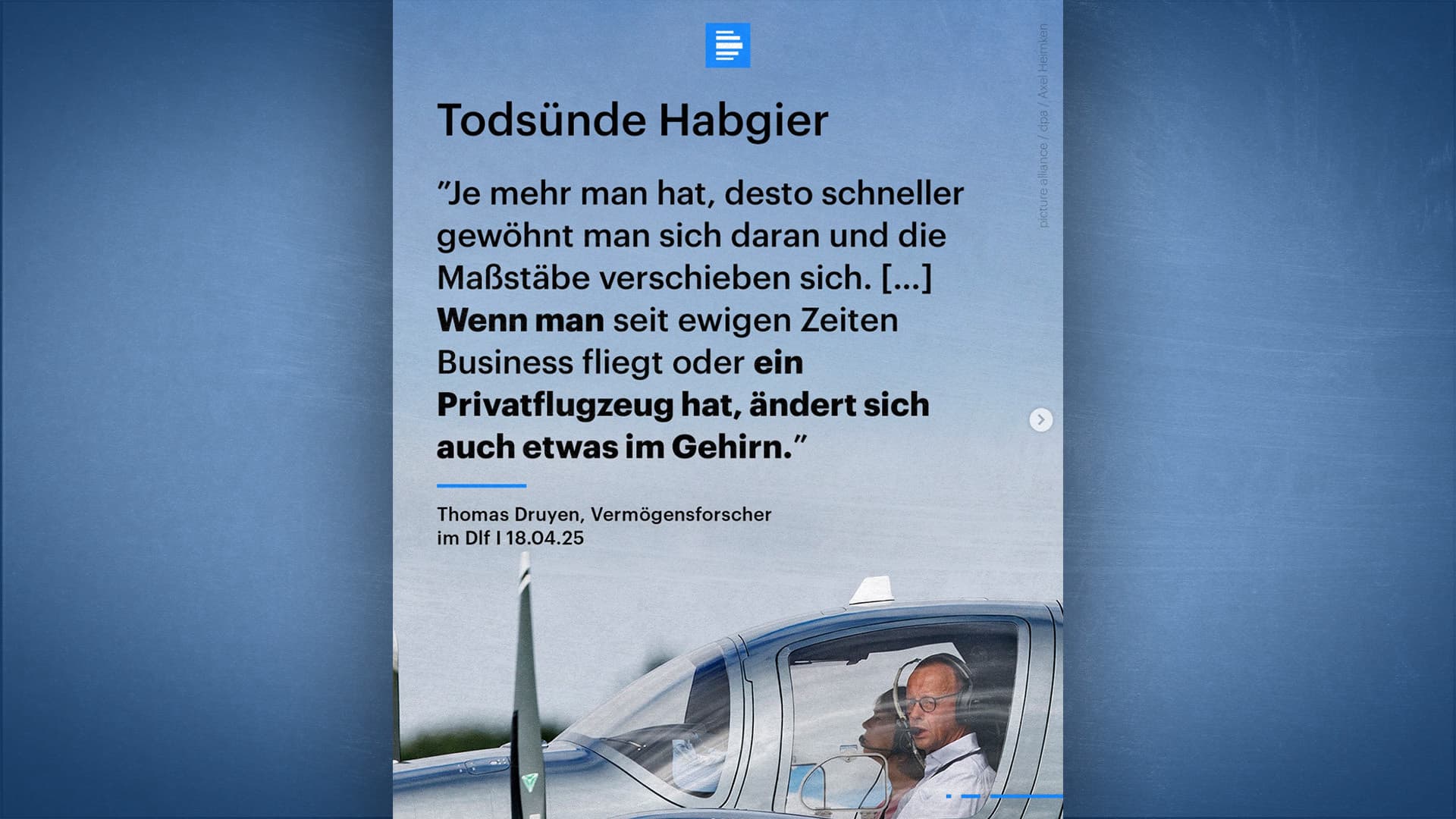 „Einseitige politische Stimmungsmache“: Deutschlandfunk illustriert die Todsünde Habgier mit Friedrich Merz