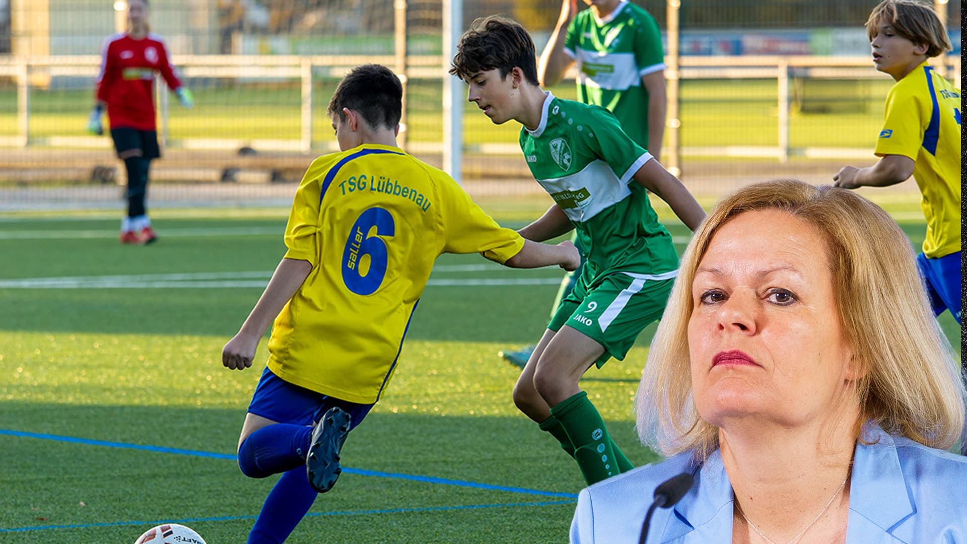 Nancy Faeser plant politische Früherziehung in Sportvereinen