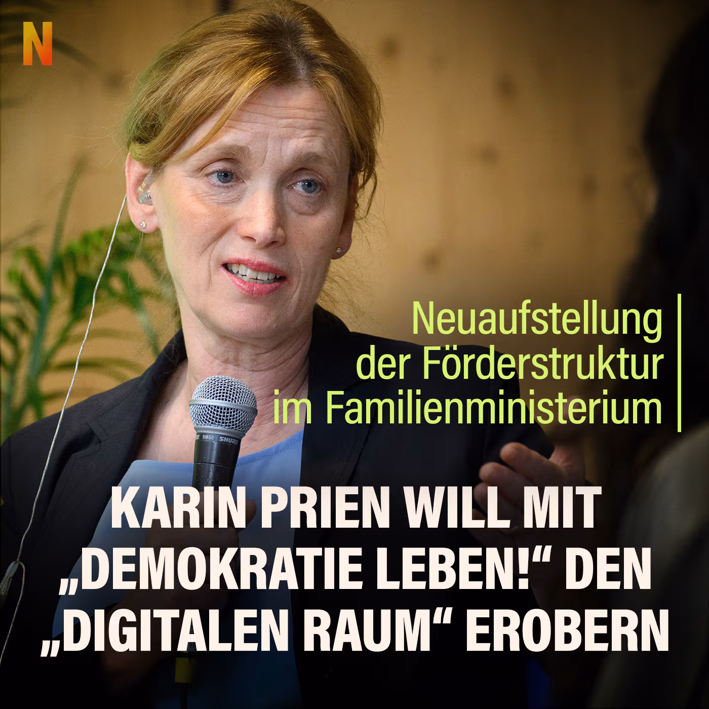 Karin Prien will mit „Demokratie leben!“ den „digitalen Raum“ erobern
