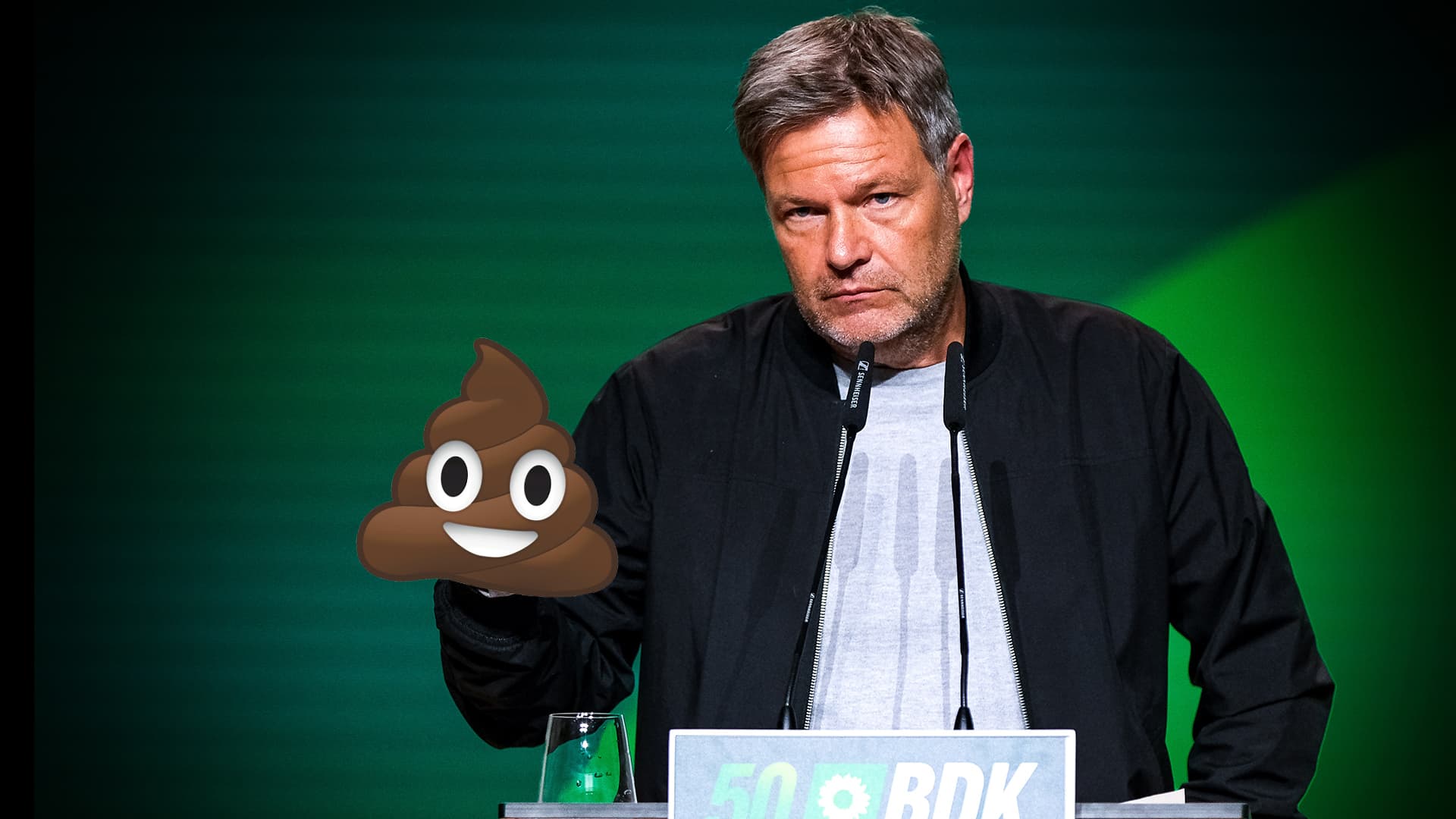 600 Euro Strafe wegen Emoji: „Der Zeuge Habeck fühlt sich durch 💩 in seiner Ehre verletzt und stellt Strafantrag“