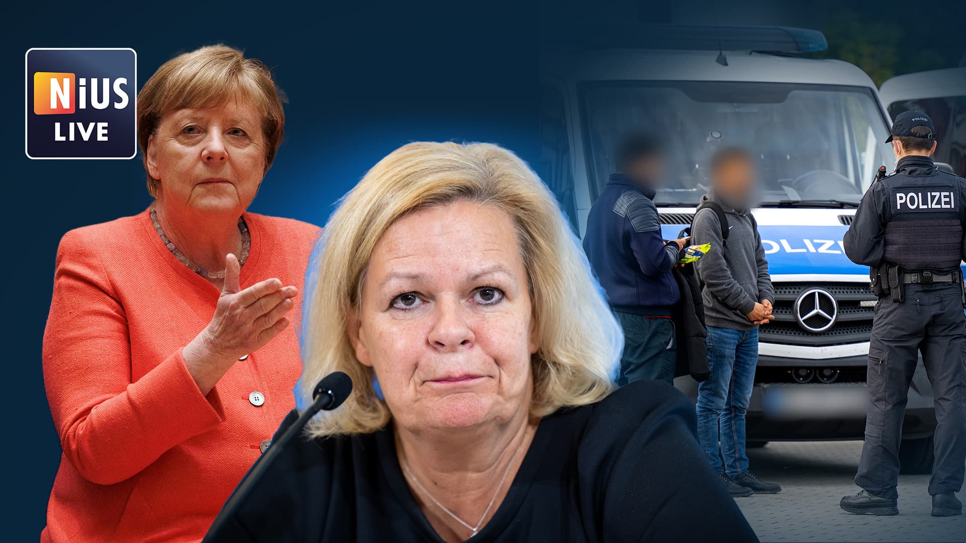 NIUS Live: „10 Jahre nach der Merkel-Entscheidung fangen wir an, unsere Grenzen zu kontrollieren und sollen das noch beklatschen“