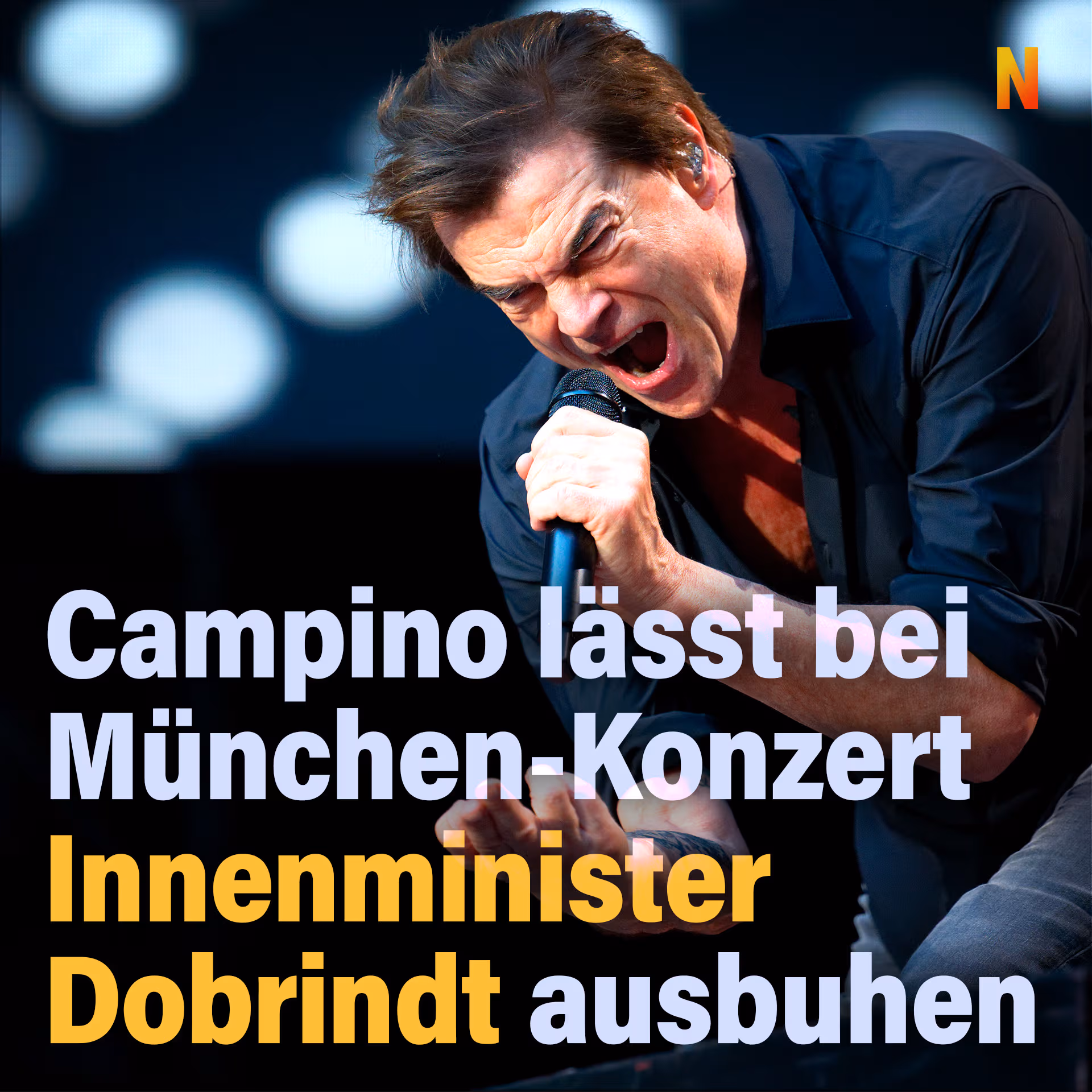 München: Campino lässt Innenminister Dobrindt ausbuhen