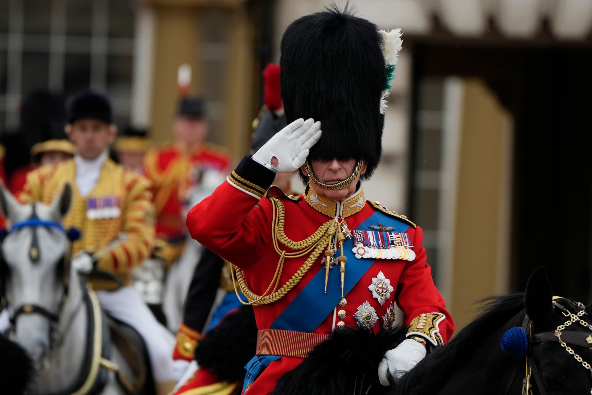 Große Geburtstagsparade für König Charles in London
