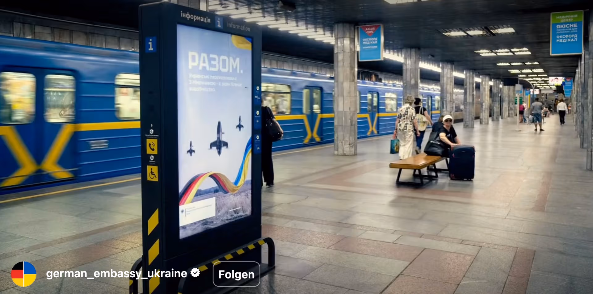 Bundesregierung investiert 40.000 Euro in Raketen-Plakatwerbung in Kiew
