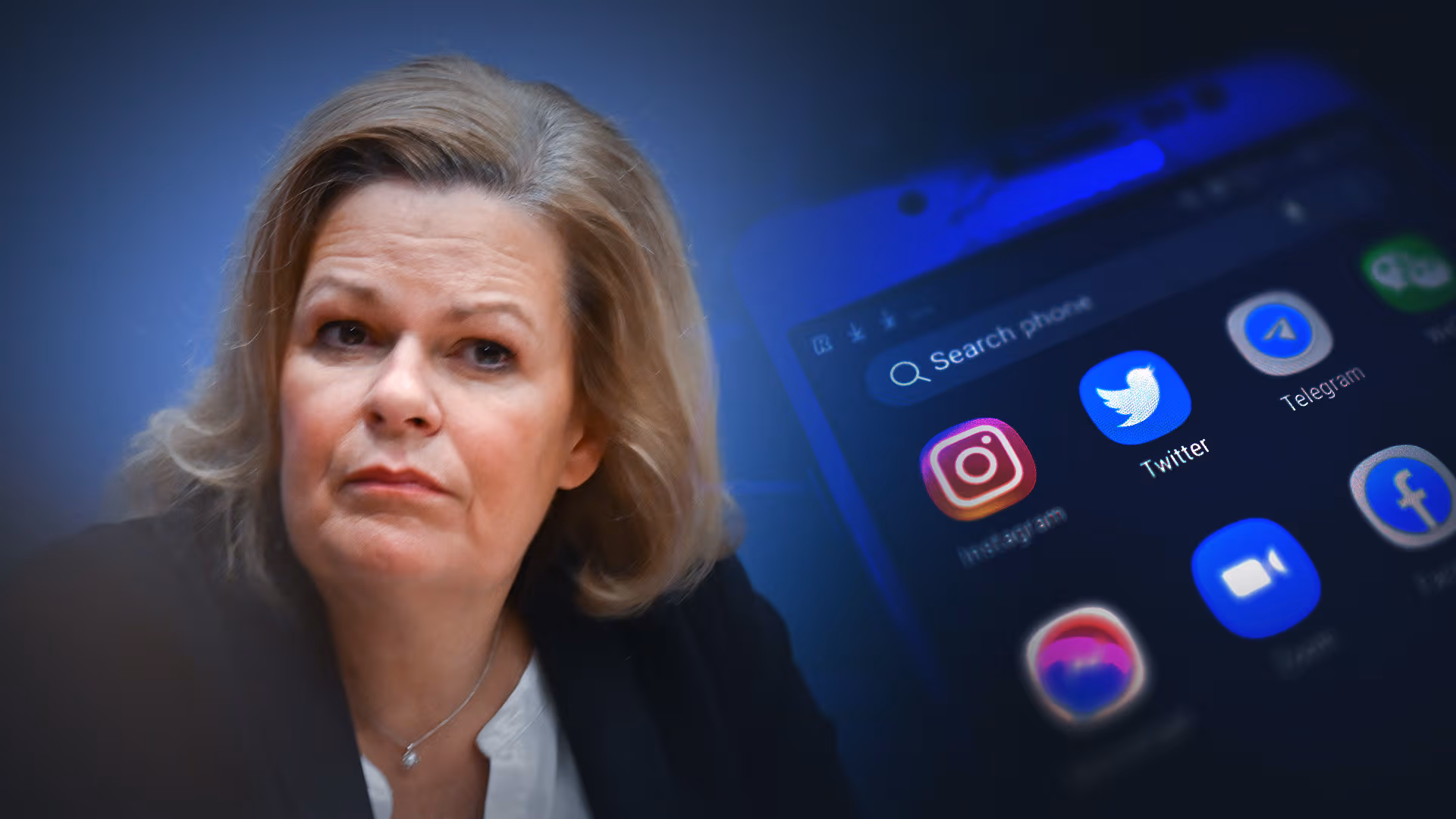 Weil FDP-Blockade weg ist! Nancy Faeser plant mehr Überwachungspolitik noch vor den Neuwahlen