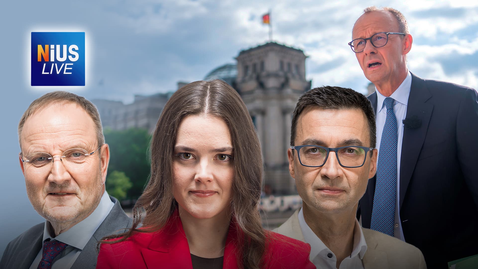 Ab 7 Uhr NIUS Live einschalten: AfD jetzt 2 Prozentpunkte vor Union