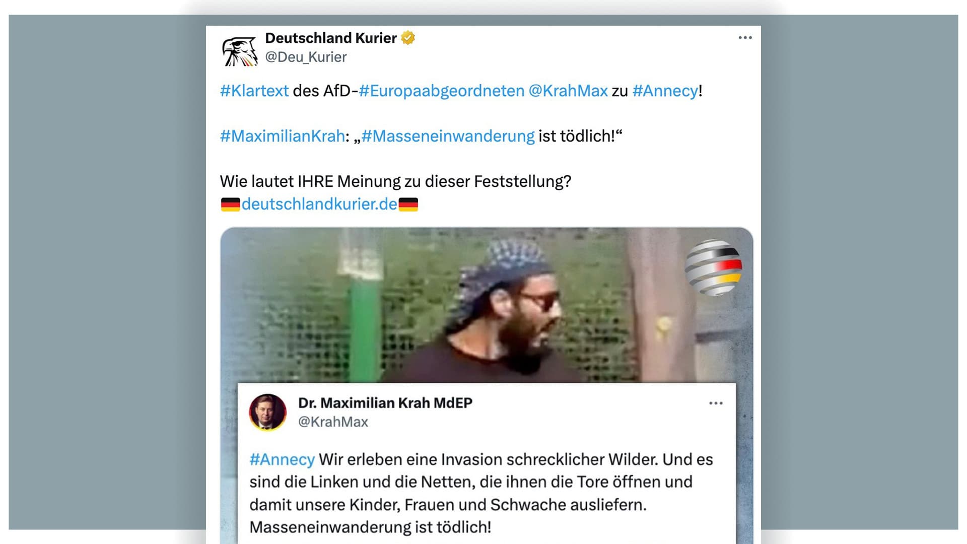 Antrag zurückgenommen! Weitere Gerichtsverhandlung wegen Tweet gegen Deutschlandkurier-Chef abgesagt