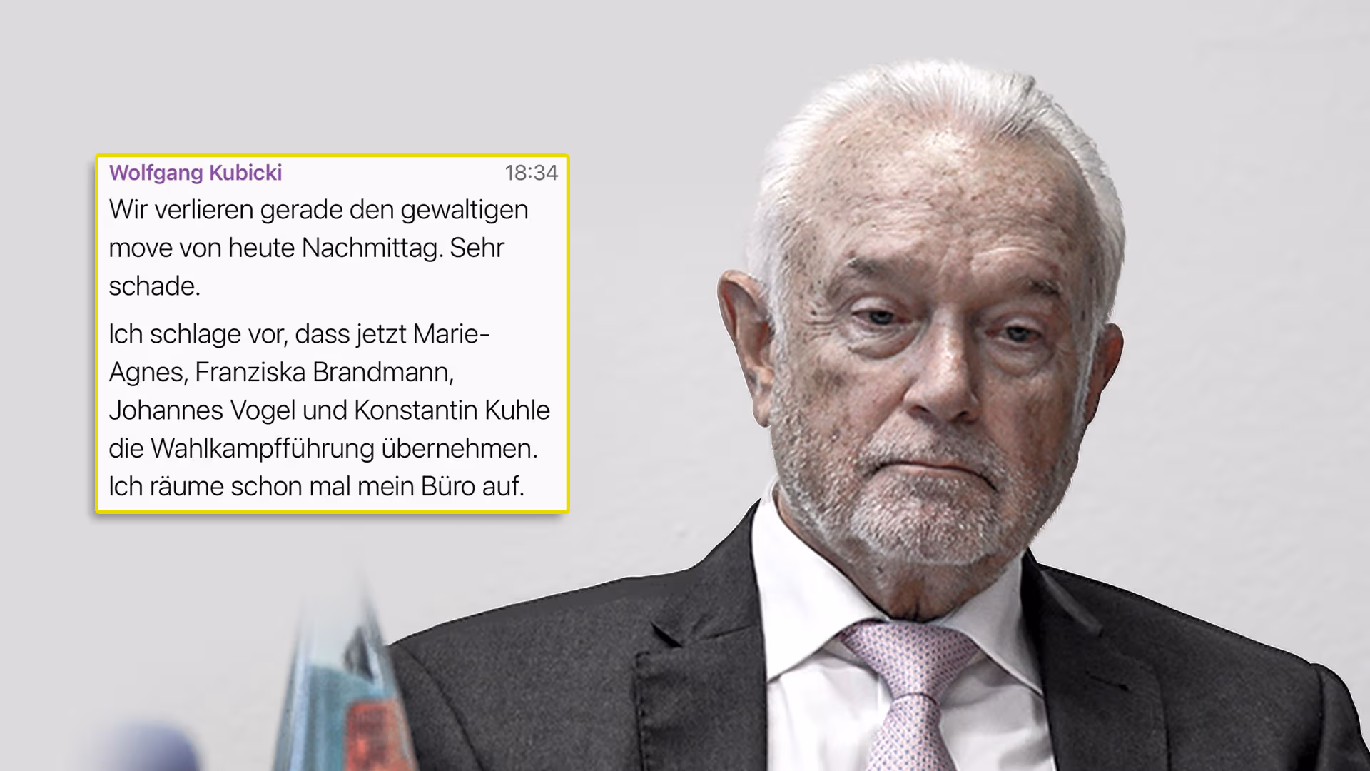 Kubicki verzweifelt über seine FDP: „Ich räume schon mal mein Büro auf“