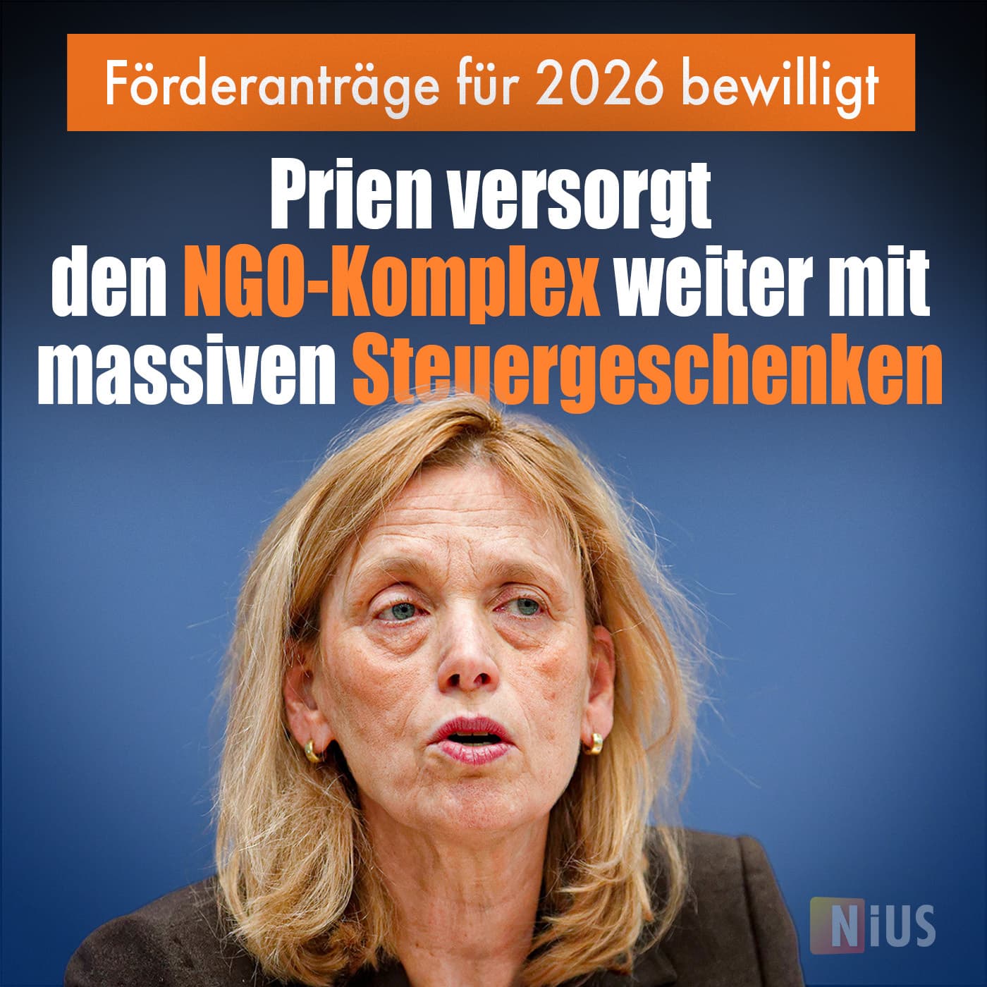 Förderanträge für 2026 bewilligt: Prien versorgt den NGO-Komplex weiter mit massiven Steuergeschenken