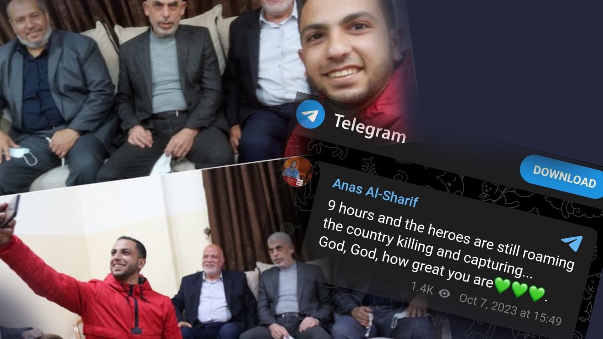 Fotos und Screenshots beweisen: Getöteter Al-Jazeera-„Journalist“ befürwortete Terror und war Vertrauter der Hamas-Führung