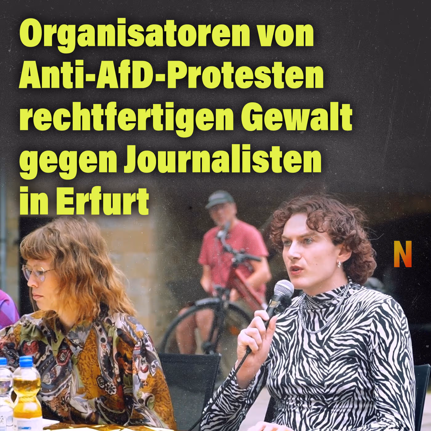 Organisatoren von Anti-AfD-Protesten rechtfertigen Gewalt gegen Journalisten in Erfurt
