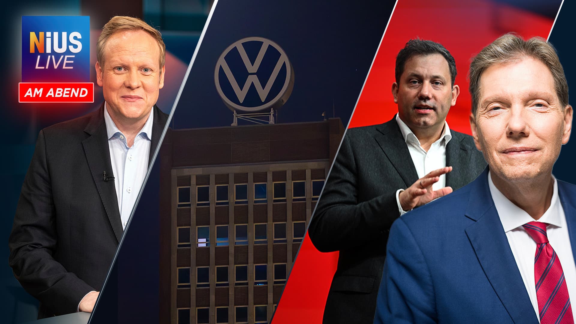 Das war NIUS Live am Abend: VW stoppt Produktion!