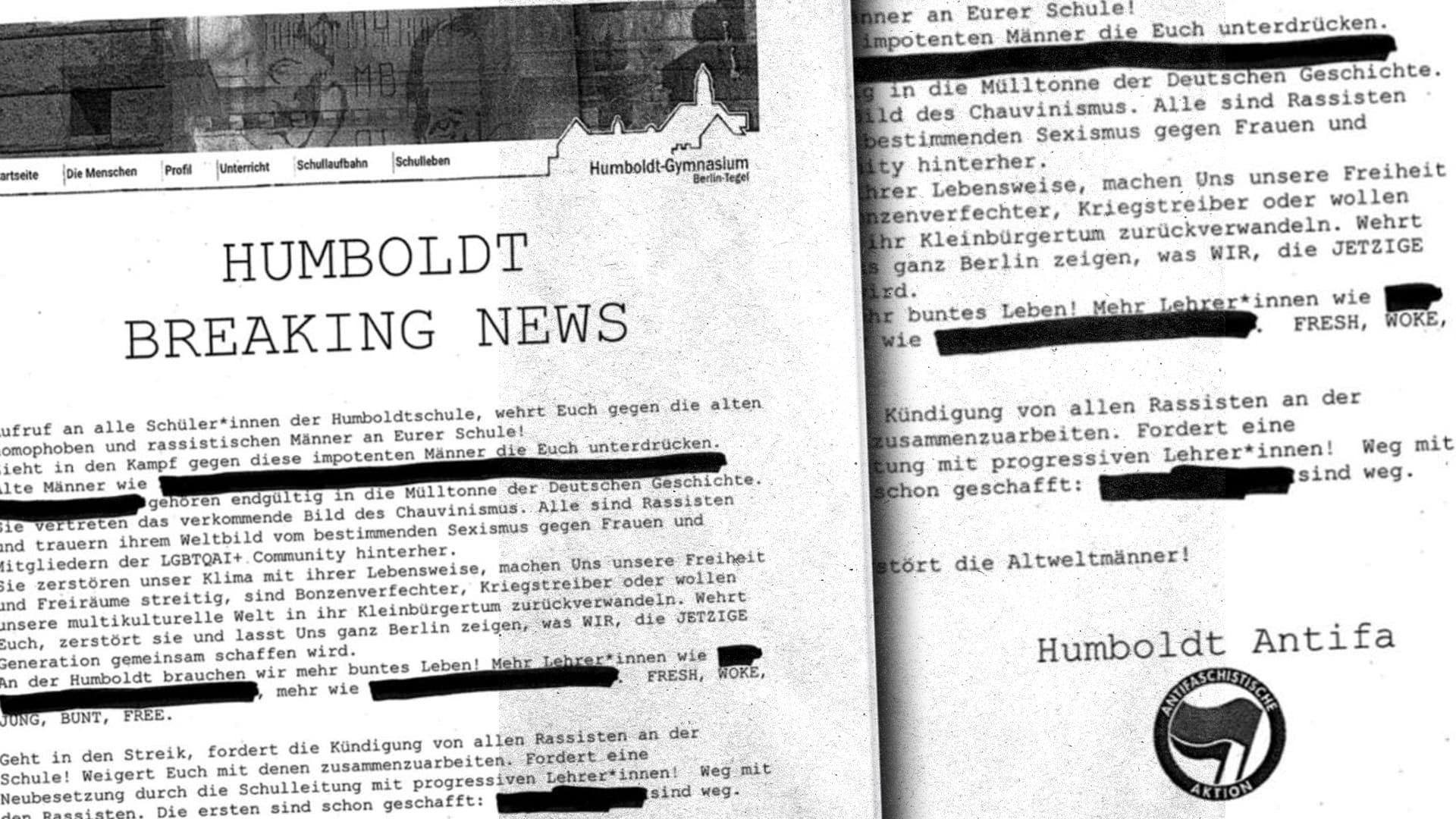 Linksextremes Flugblatt: Schülergruppe ruft zur „Zerstörung“ von Lehrern auf
