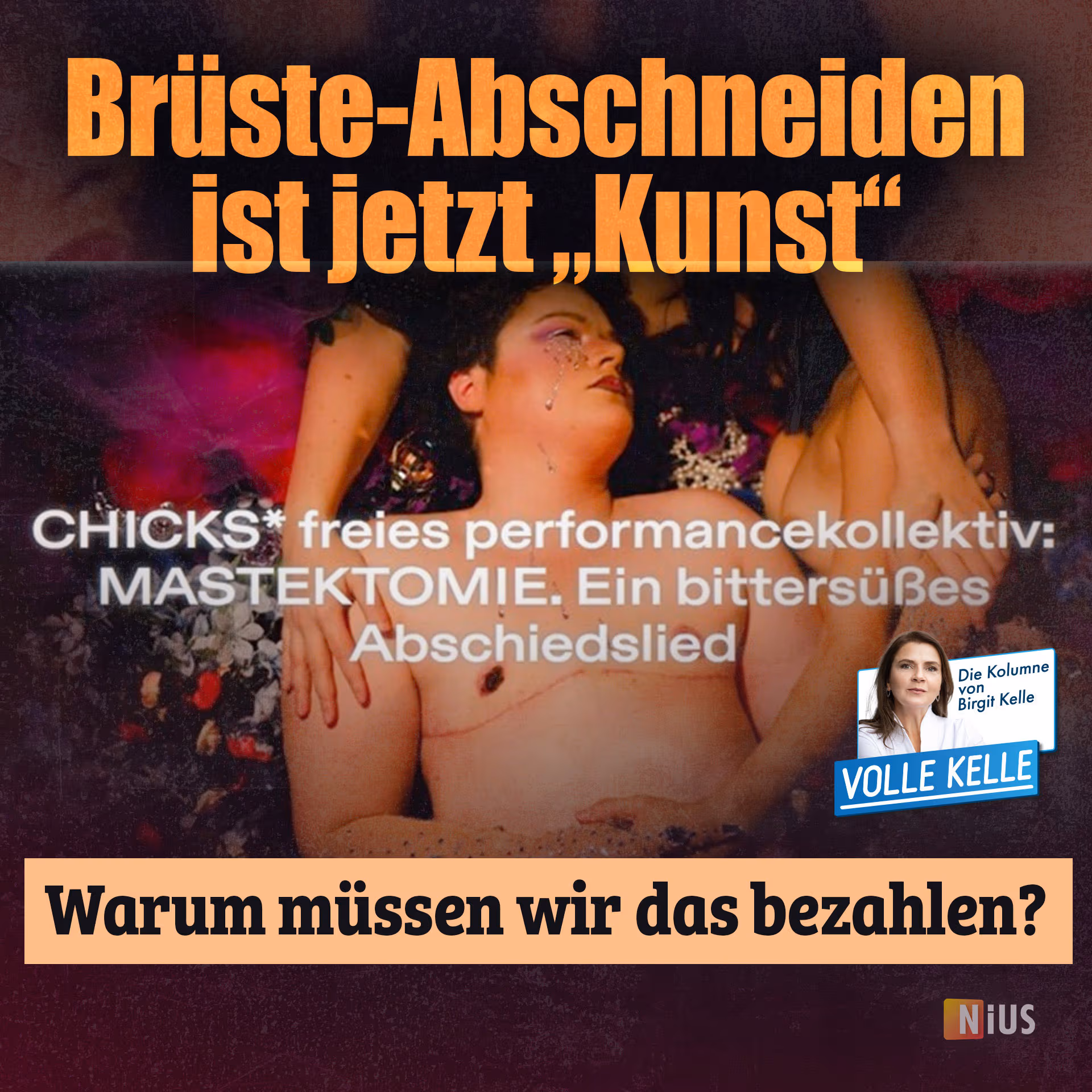 Brüste-Abschneiden ist jetzt „Kunst”: Warum müssen wir das bezahlen?