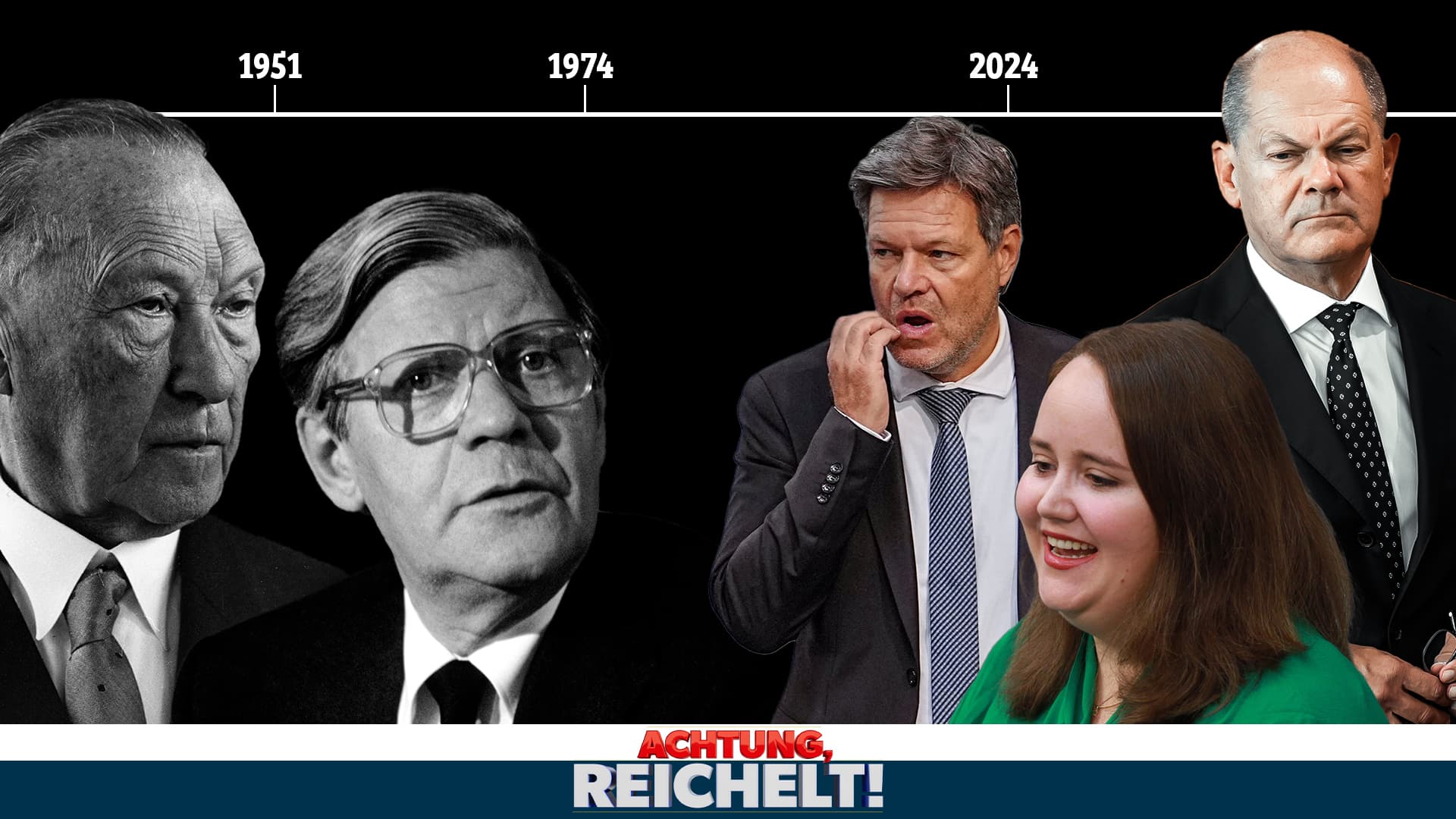 In nur 75 Jahren von den klügsten Politikern der Welt zu Olaf, Robert und Ricarda