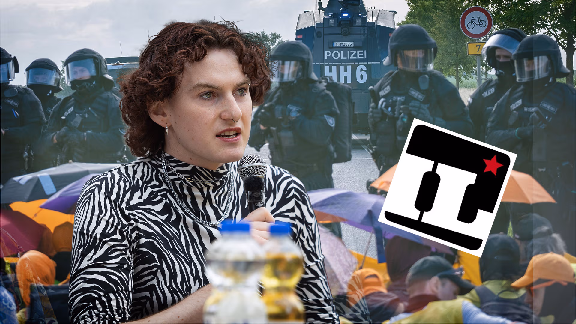 Er will das System stürzen: Das ist der Linksradikale im Zebrakleid