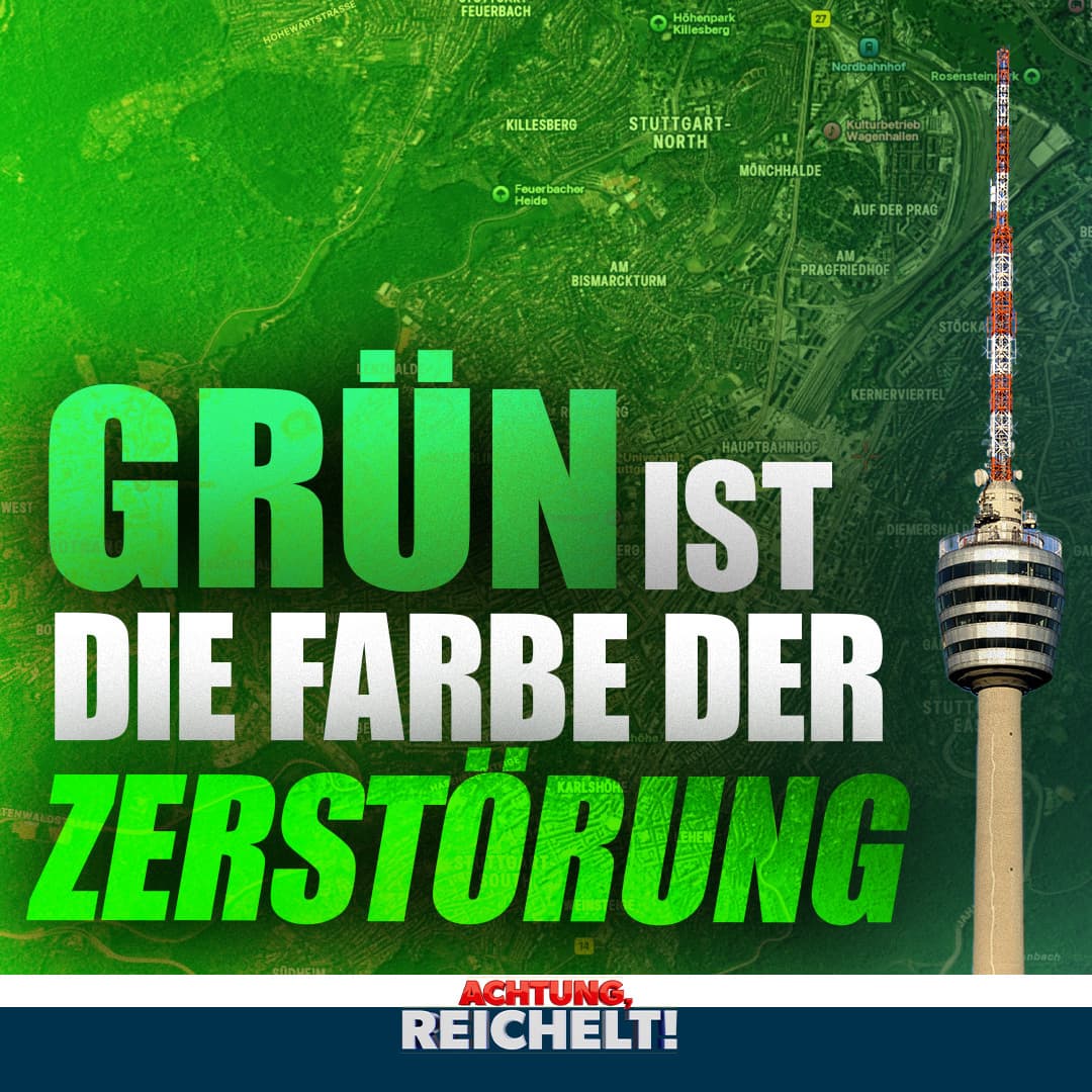 Grün ist die Farbe der Zerstörung