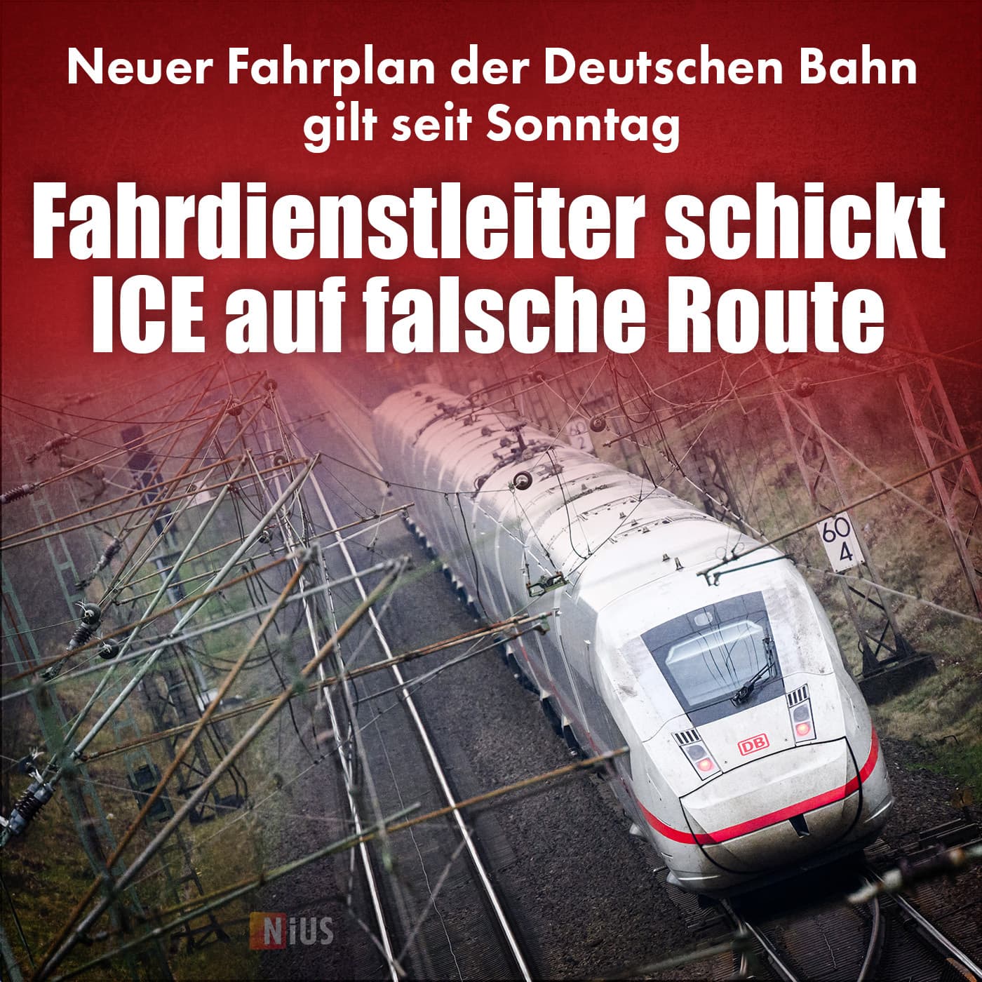 Neuer Fahrplan der Deutschen Bahn: Fahrdienstleiter schickt ICE auf falsche Route