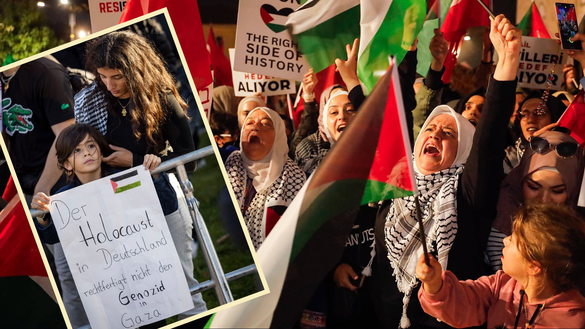 Anstacheln, demonstrieren, Kinder indoktrinieren: Die unterschätzte Rolle der Hamas-Frauen
