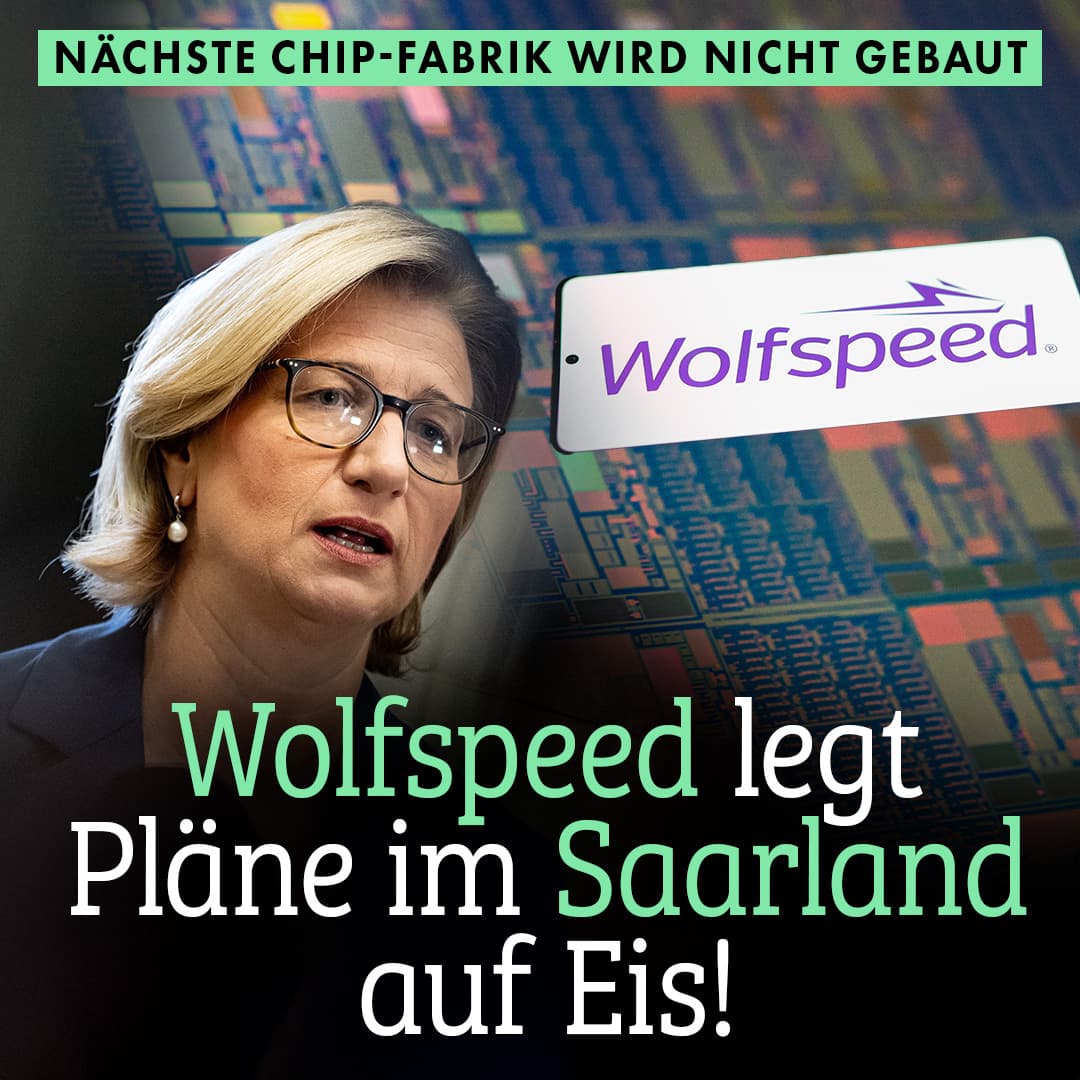 Nächste Chip-Fabrik wird nicht gebaut: Wolfspeed legt Pläne im Saarland auf Eis!