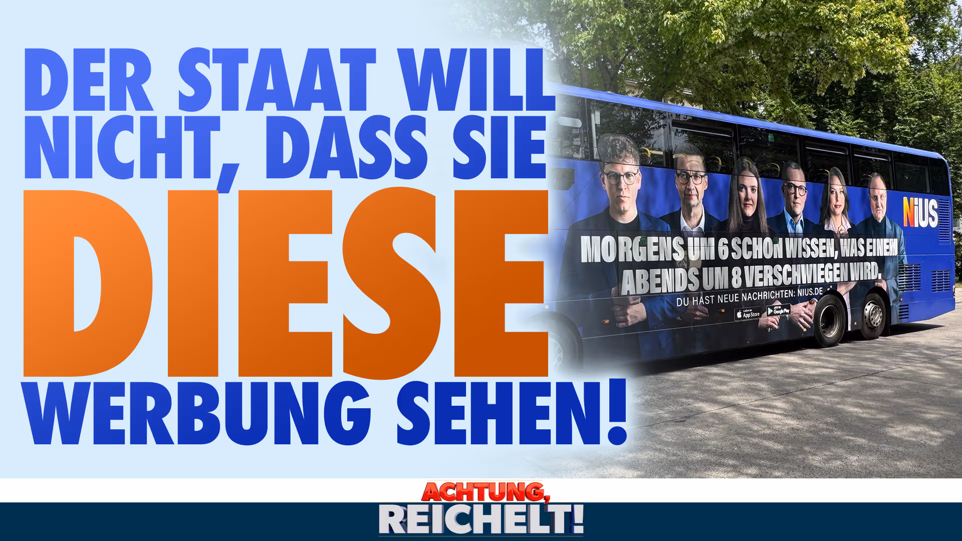 NIUS-Bus macht Linken so viel Angst, dass sie ausrasten und zensieren