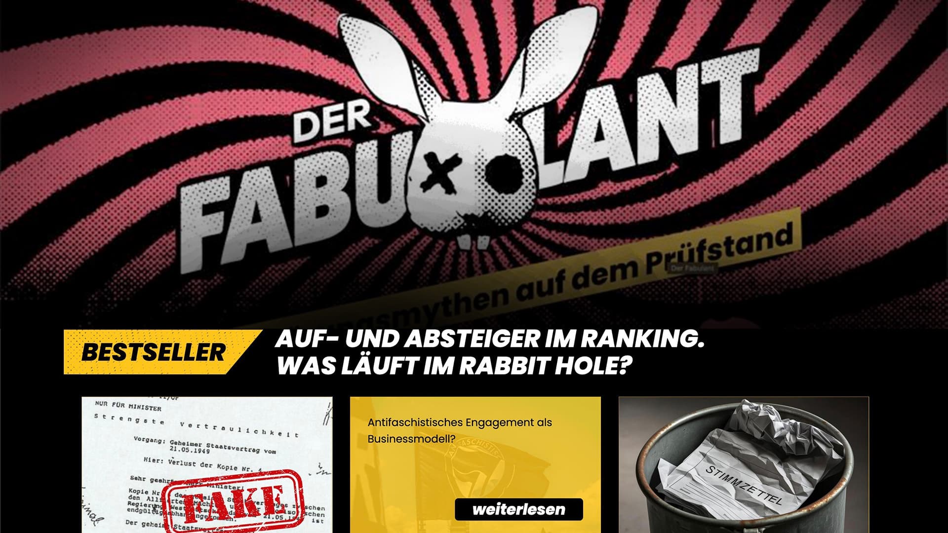 NIUS legt NGO-Sumpf trocken: Linkes Verschwörungsportal „Der Fabulant“ verliert 800.000 Euro staatliche Förderung