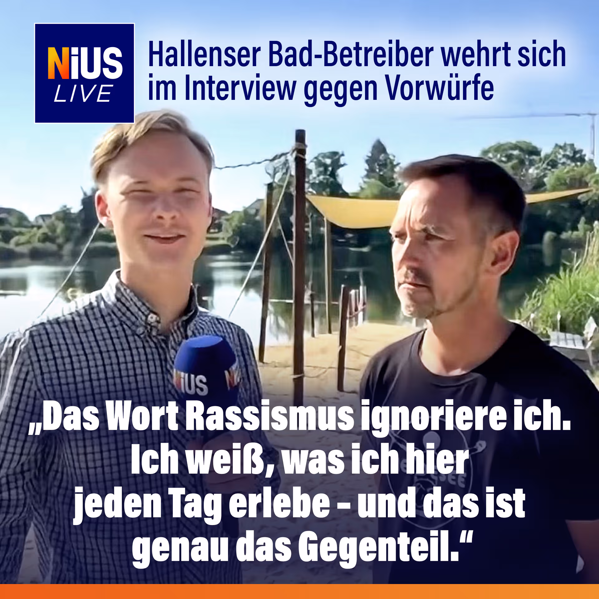Hallenser Bad-Betreiber wehrt sich im NIUS-Interview gegen Rassismus-Vorwürfe