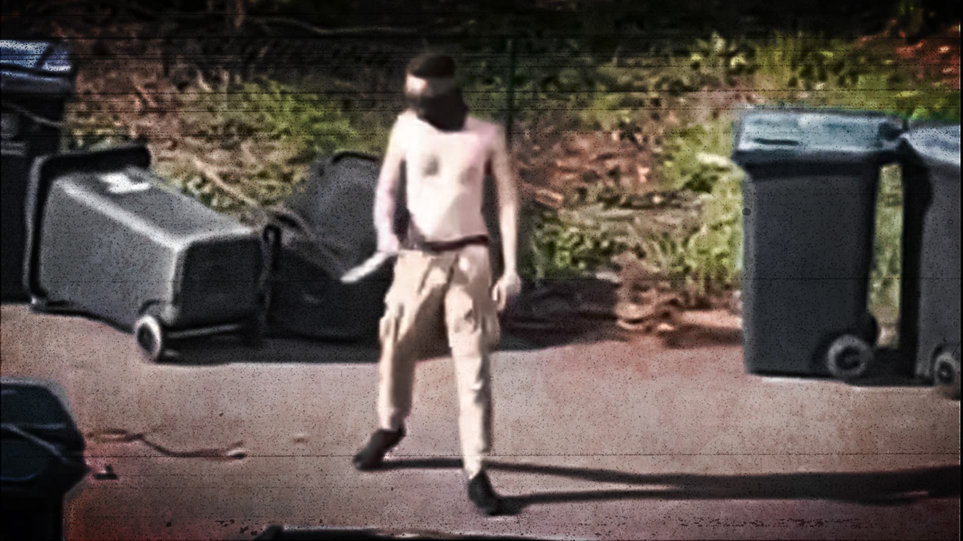Er bedrohte Polizisten, SEK wurde eingeflogen: Video zeigt Festnahme von Messer-Mann im Wohngebiet