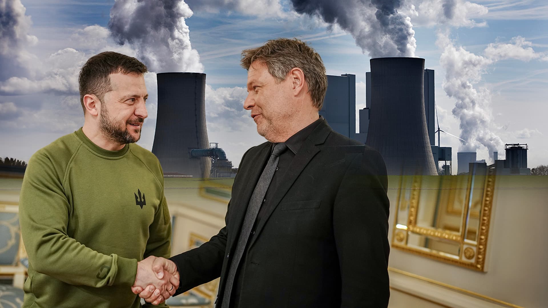Habeck will deutsche Kohle-Kraftwerke in der Ukraine wieder aufbauen