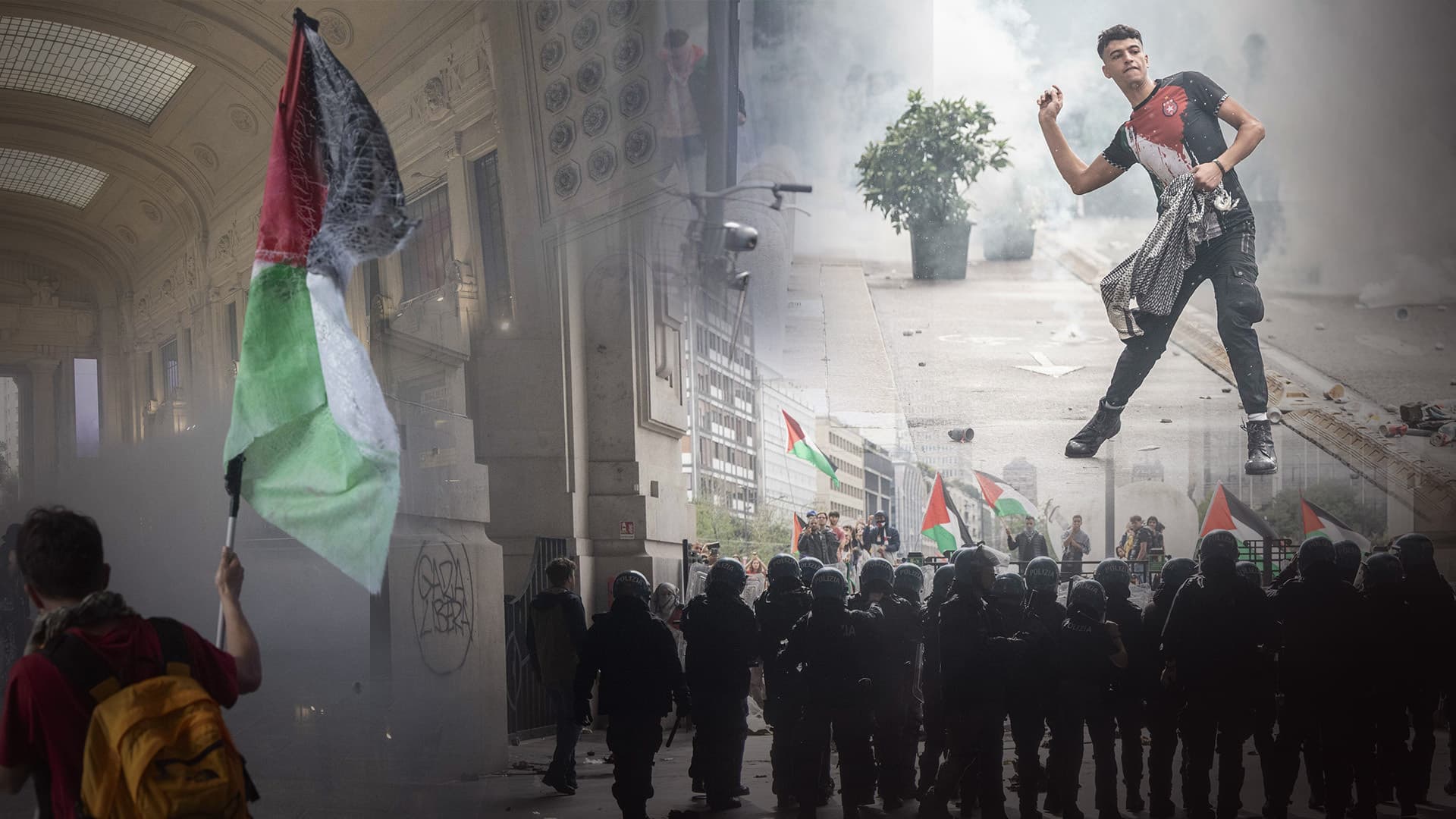 Dutzende Verletzte bei Pro-Hamas-Krawallen in Mailand