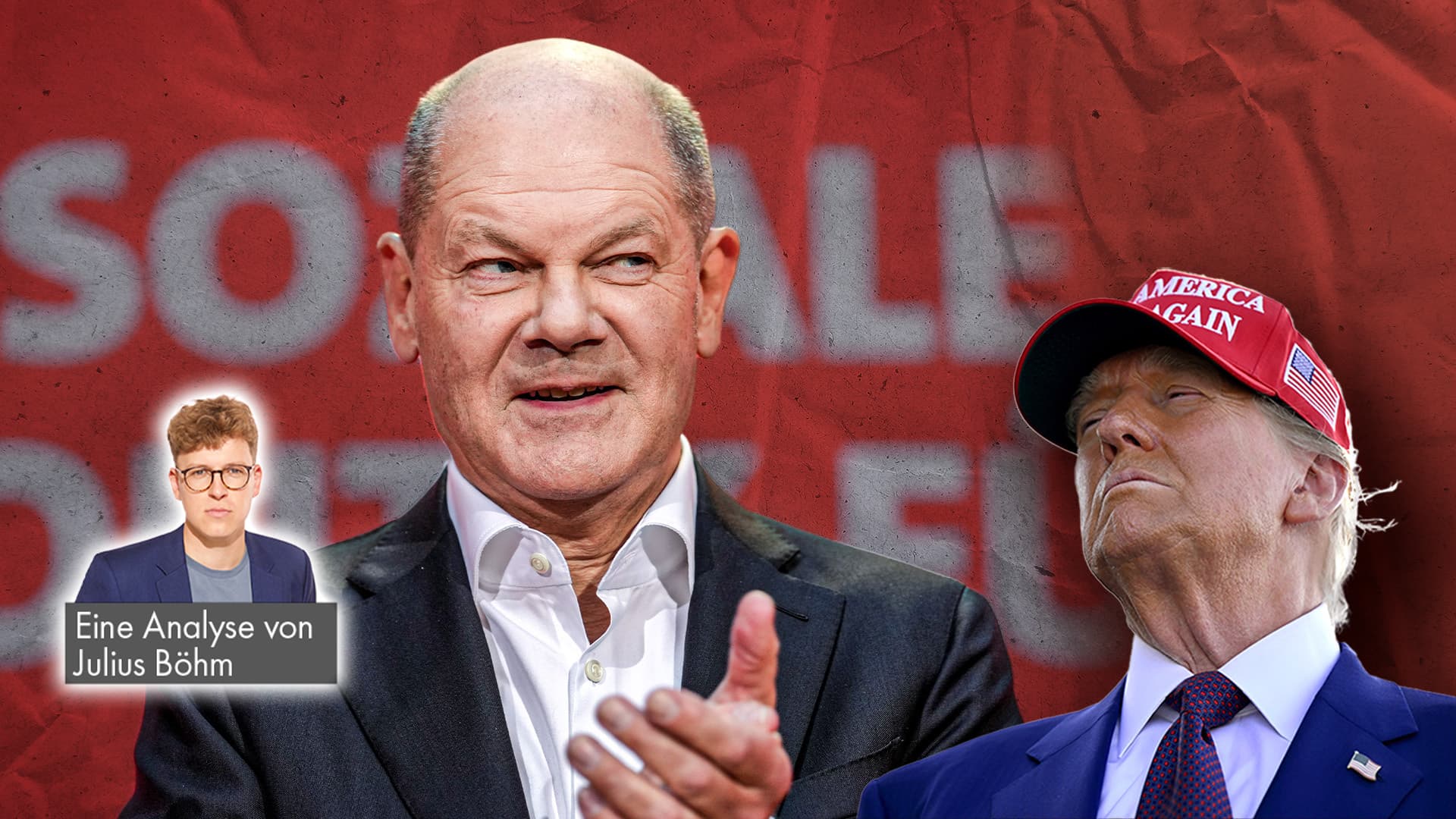 Scholz’ Wahlkampf mit der Kriegs-Angst: Warum er dabei heimlich auf Donald Trump hofft