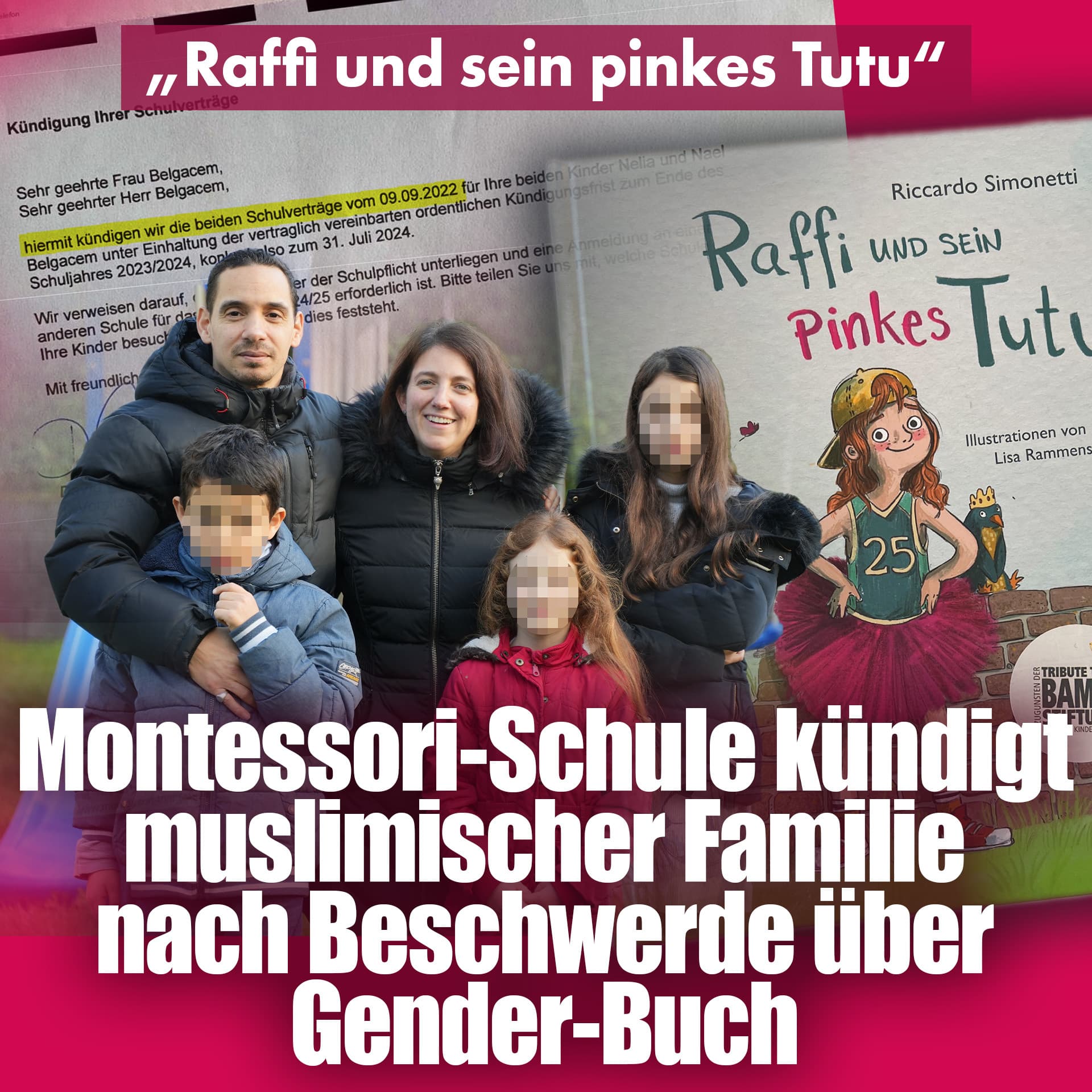 „Raffi und sein pinkes Tutu“: Montessori-Schule kündigt muslimischer Familie nach Beschwerde über Gender-Buch